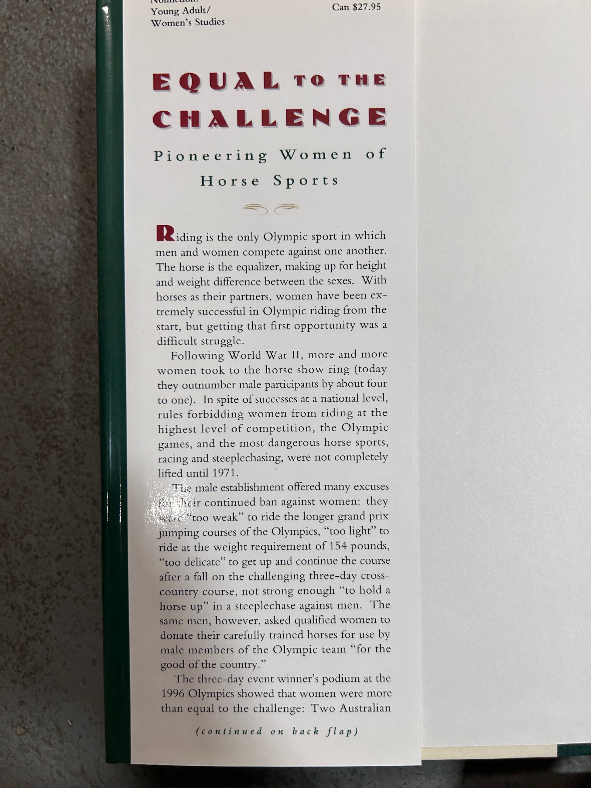 Equal to Challenge by Jackie C. Burke-Book-Consignment-Evolution Equestrian Co.