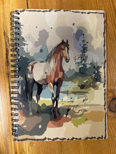 Load image into Gallery viewer, Equestrian Note Books-Notebooks-Evolution Equestrian Co.-Watercolor Horse in Forest-Evolution Equestrian Co.
