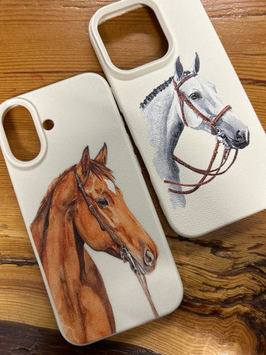 Equestrian Phone Cases-Gift-Evolution Equestrian Co.-Grey Hunter Horse - iPhone 16 Max-Evolution Equestrian Co.
