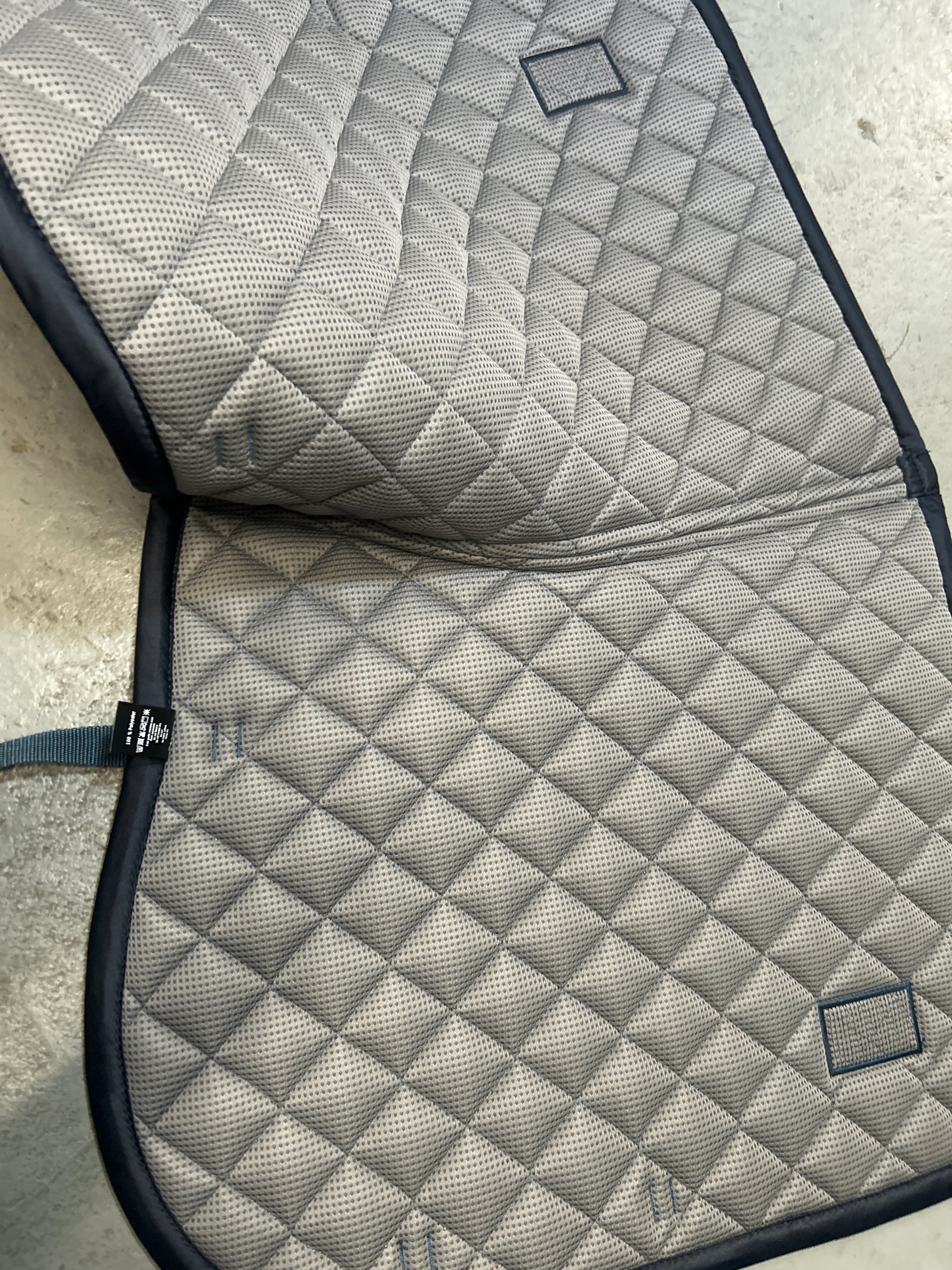 Equestrian Stockholm Blue Meadow Saddle Pad-English Saddle Pad-Consignment-Evolution Equestrian Co.