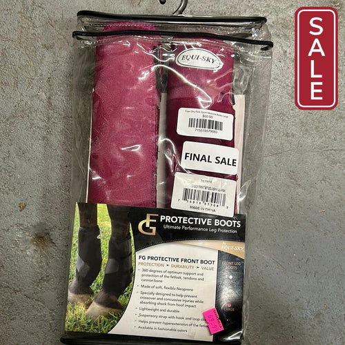 Equi-Sky Pink Sport Medicine Boots Large-Horse Boots-Consignment-Evolution Equestrian Co.