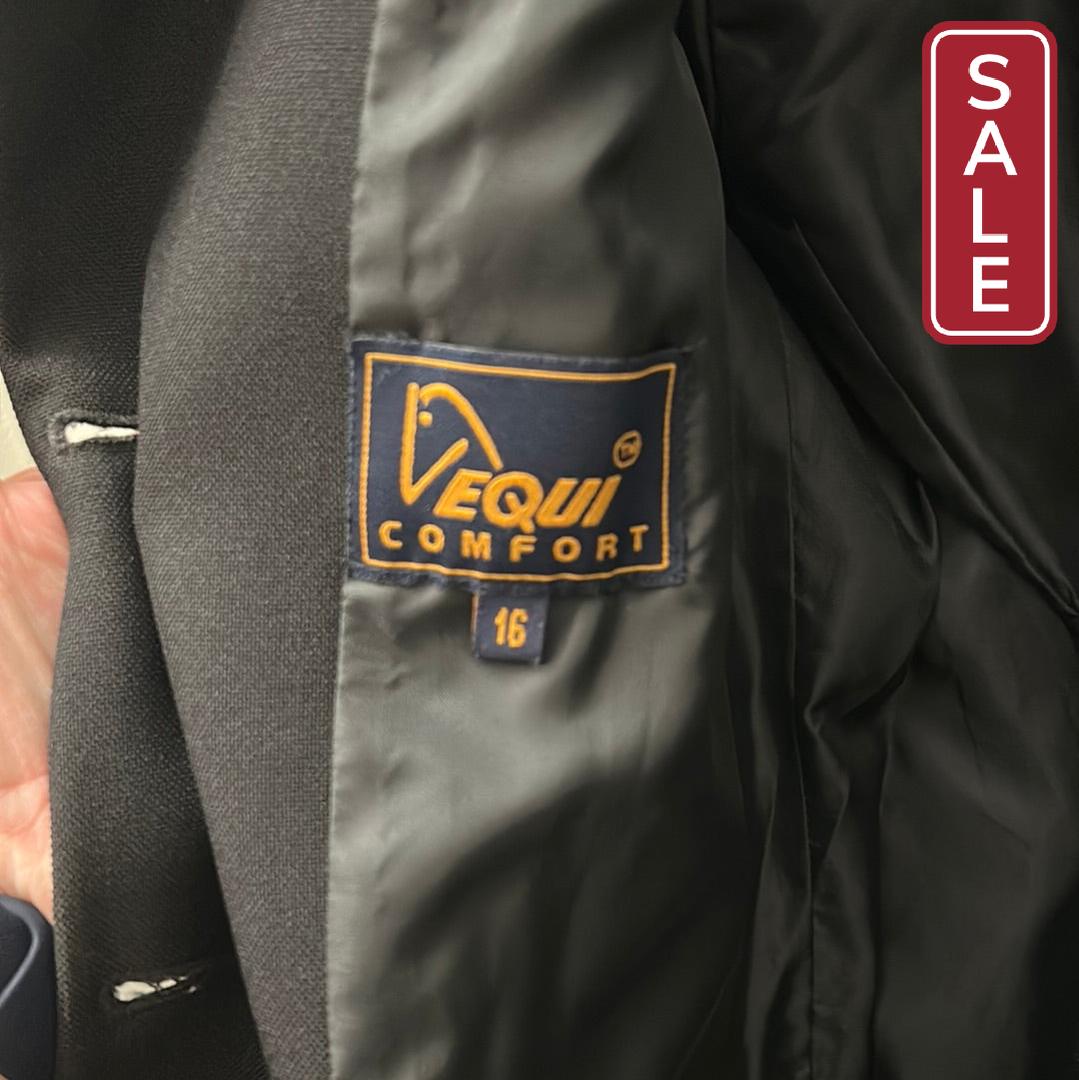 Equicomfort Black Show Jacket 16-Riding Clothes-Consignment-Evolution Equestrian Co.