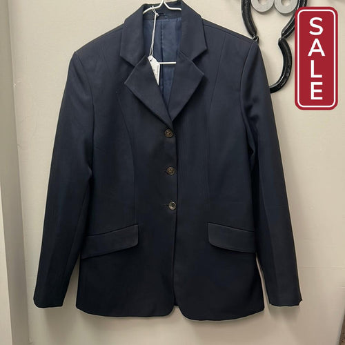 Equicomfort Navy Show Jacket 14-Riding Clothes-Consignment-Evolution Equestrian Co.
