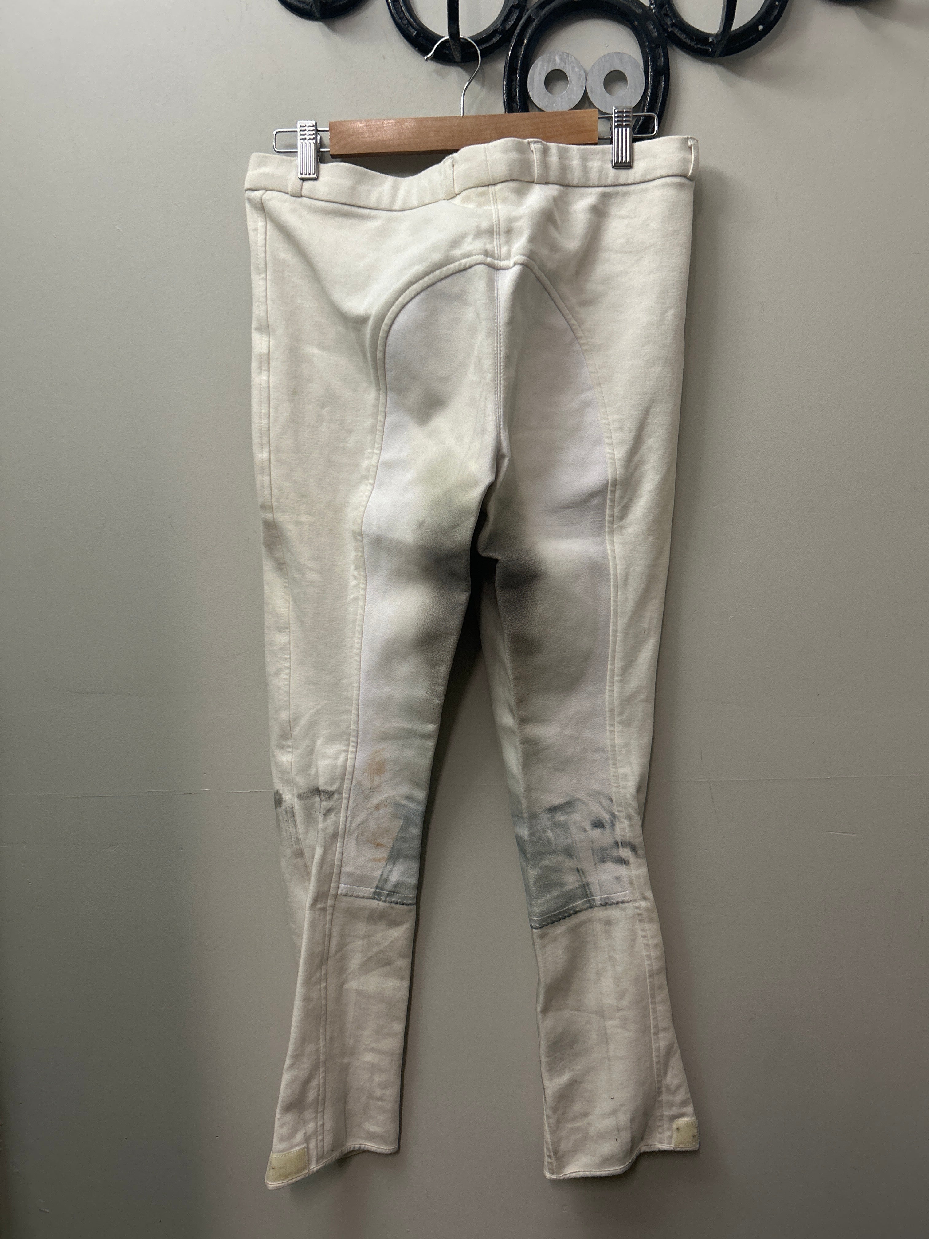 Equicomfort White Full Seat Breeches 32-Breeches-Consignment-Evolution Equestrian Co.