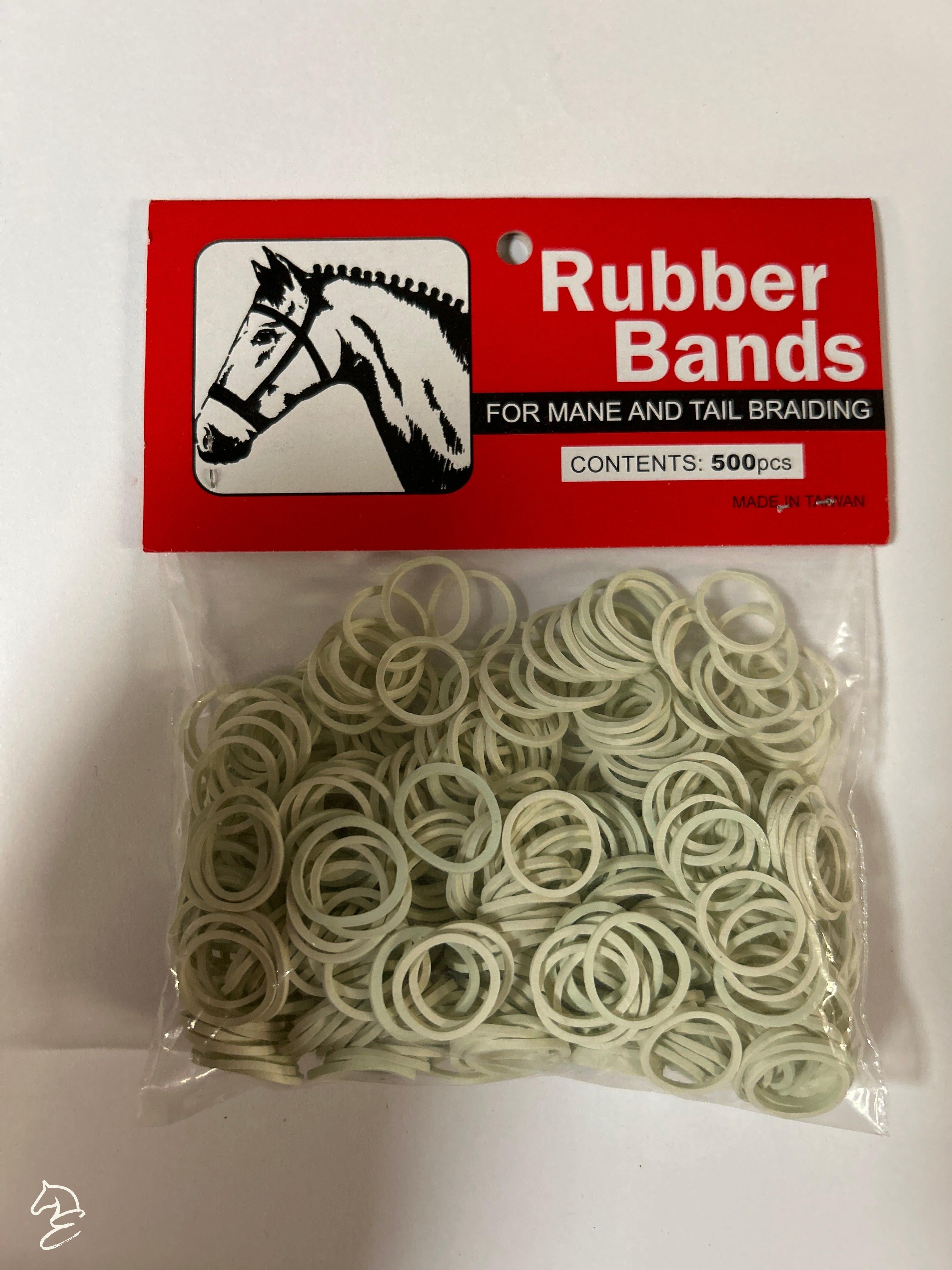 Equigear Braiding Elastics-Pet Grooming Supplies-Canadian Centurion Supply-White-Evolution Equestrian Co.