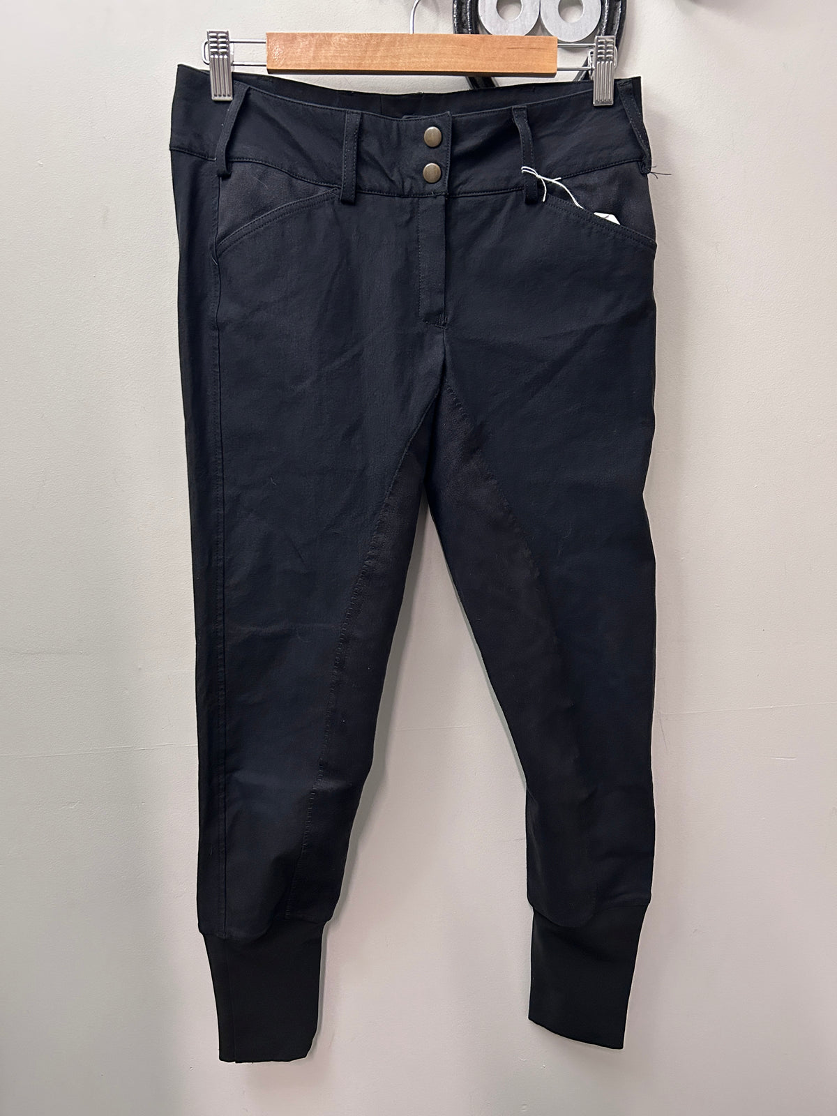 Equine Couture Black Full Seat Breeches 28-Breeches-Consignment-Evolution Equestrian Co.