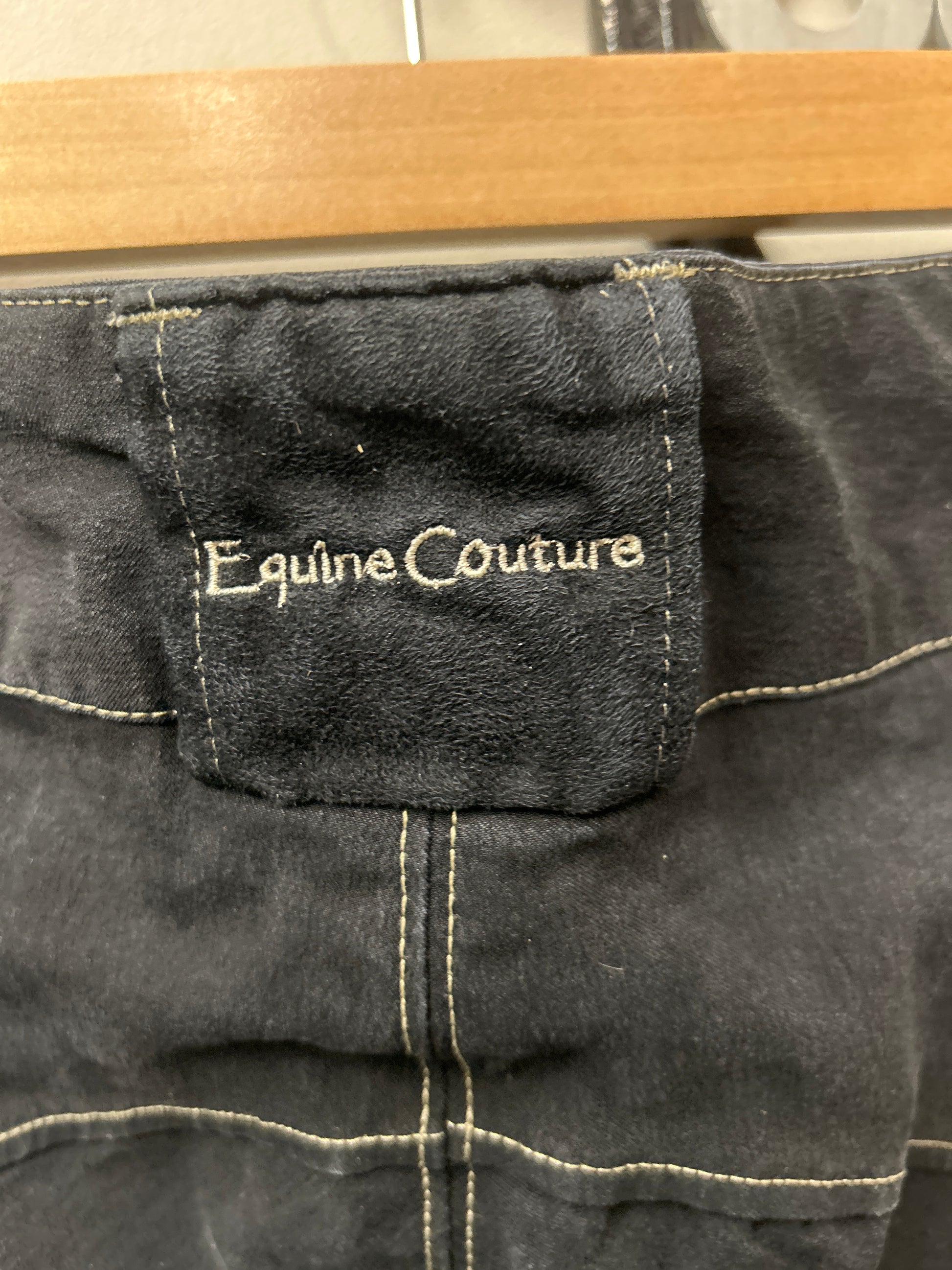 Equine Couture Full Seat Breeches Black 32-Breeches-Consignment-Evolution Equestrian Co.