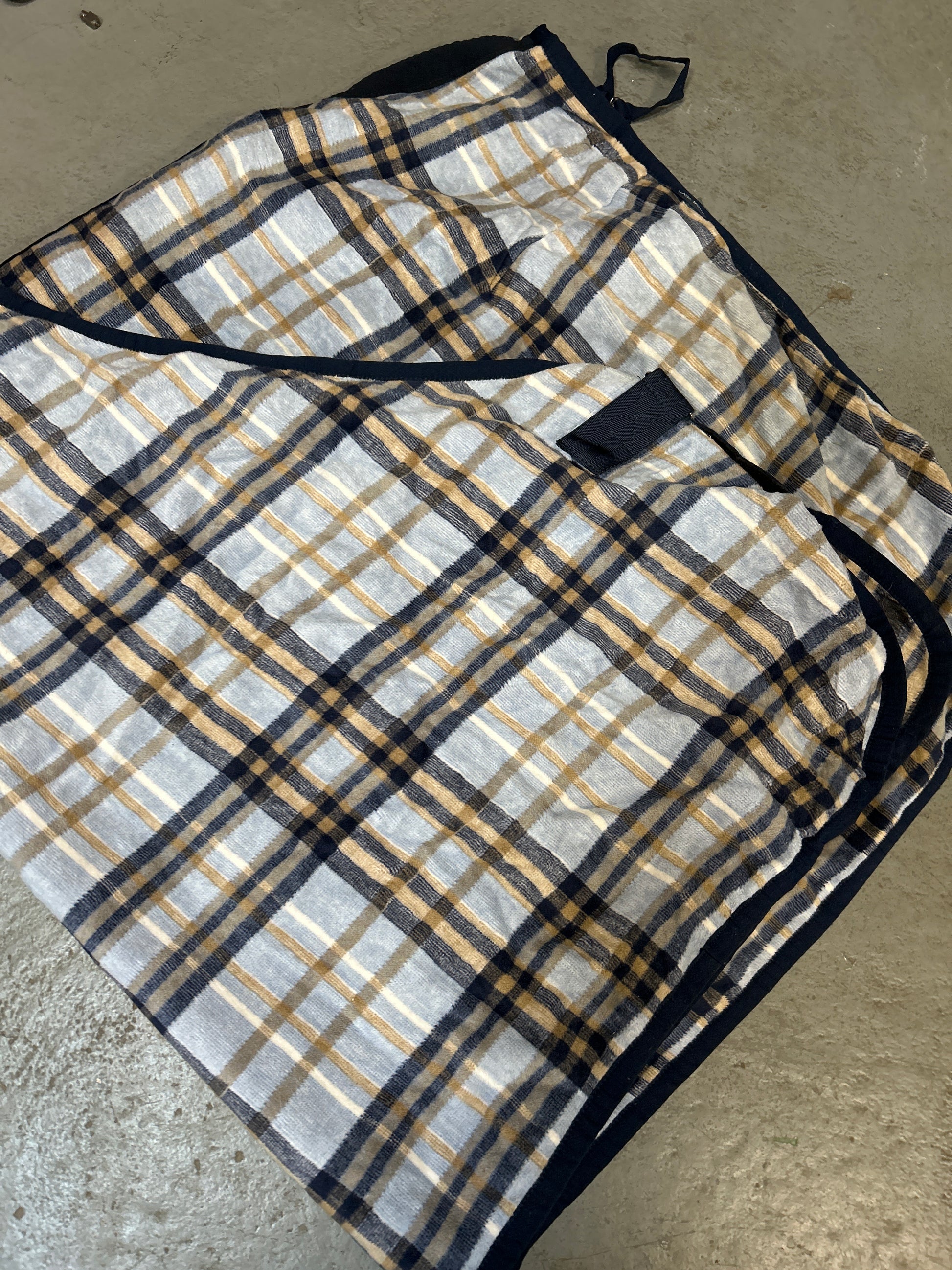 Eskadron Blue Plaid Fleece Cooler-Horse Blanket-Consignment-Evolution Equestrian Co.