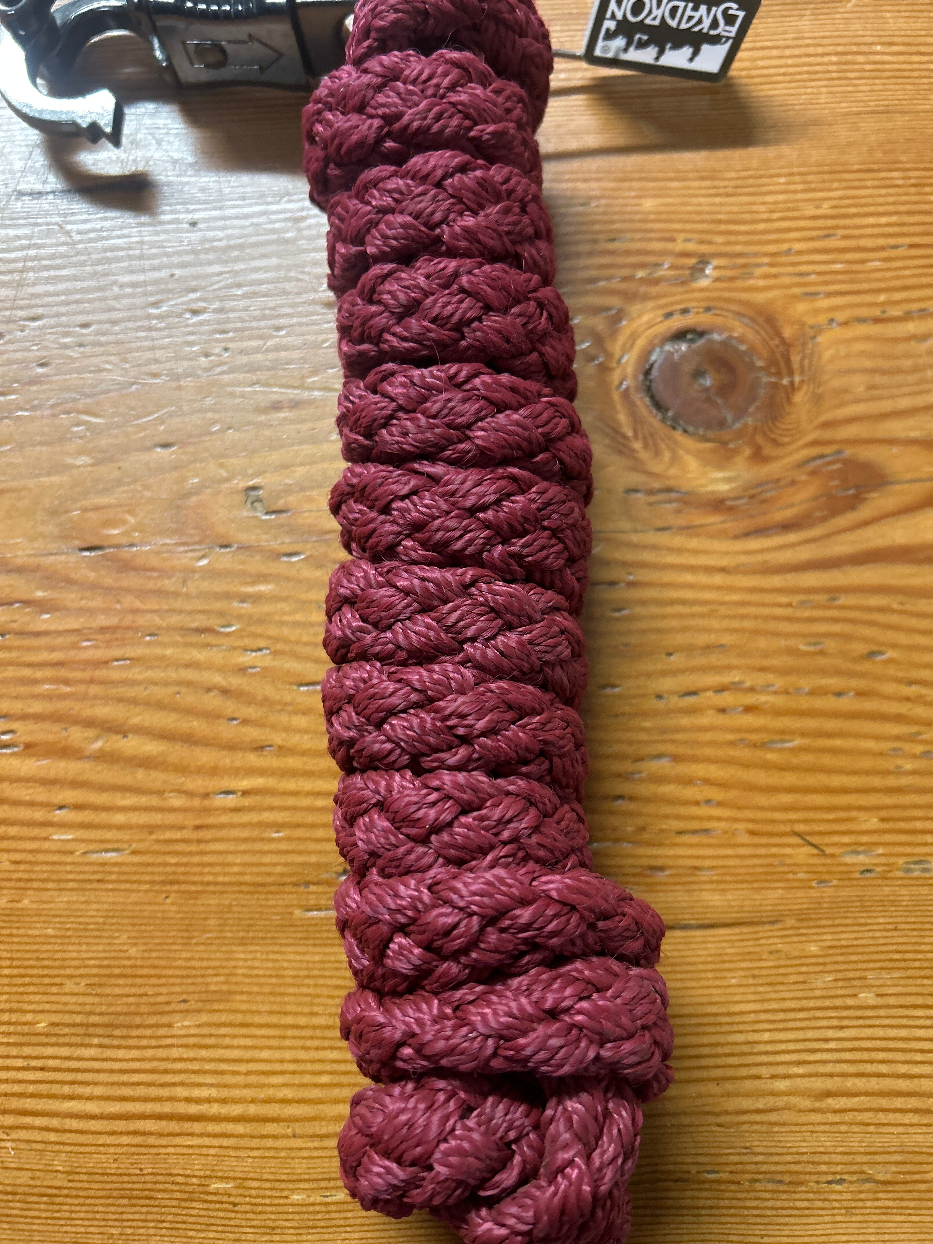 Eskadron Heritage Leadrope Burgundy-Leadrope-Consignment-Evolution Equestrian Co.