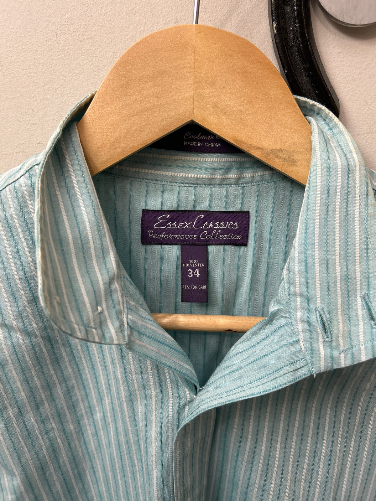 Essex Classic Light Blue Pinstripe Show Shirt 34