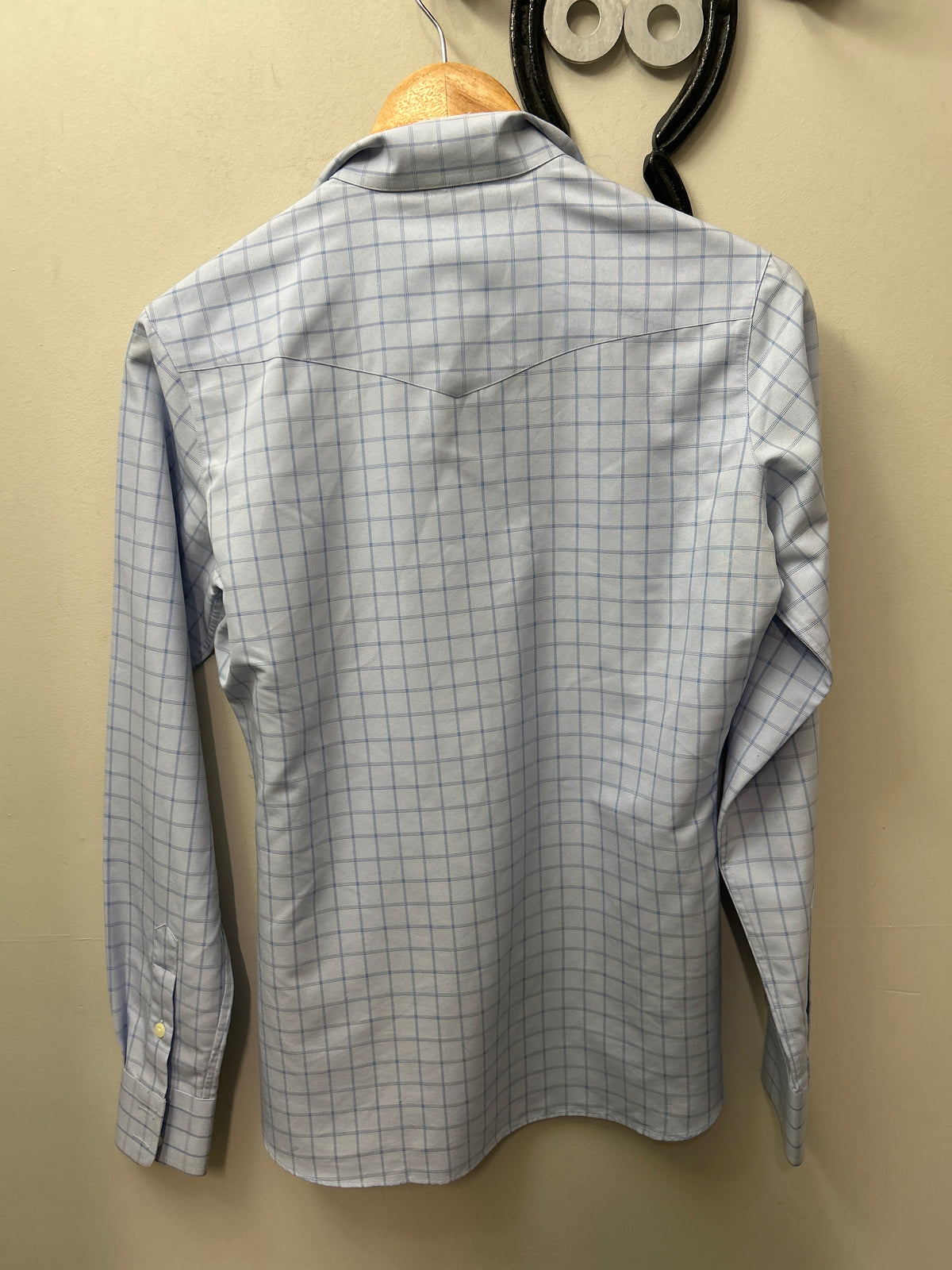 Essex Classic Light Blue Plaid Show Shirt 32