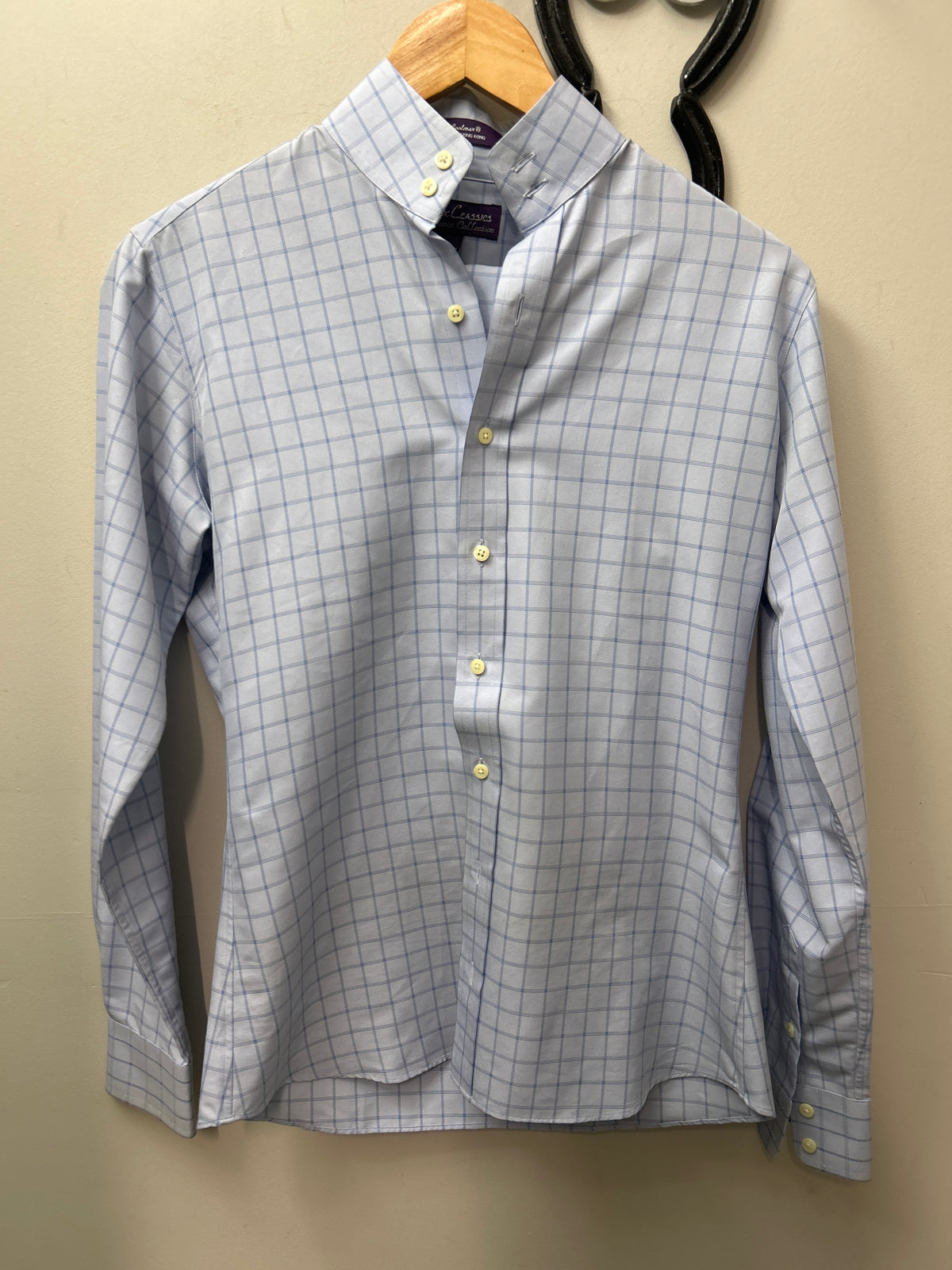 Essex Classic Light Blue Plaid Show Shirt 32