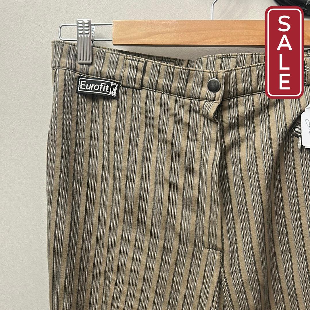 Eurofit Striped Full Seat Breeches 28L-Riding Clothes-Consignment-Evolution Equestrian Co.