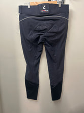 Load image into Gallery viewer, Horze Full Seat Silicone Navy Breeches

