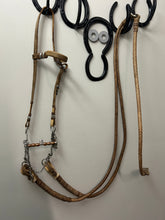 Load image into Gallery viewer, Traditional Peruvian Paso Rawhide Bridle with Roller Bit
