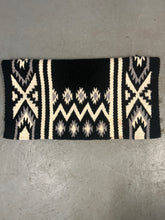 Load image into Gallery viewer, Black, Cream and Grey Western Saddle Blanket
