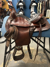 Load image into Gallery viewer, 12.5&quot; Vintage Kid&#39;s Western Saddle
