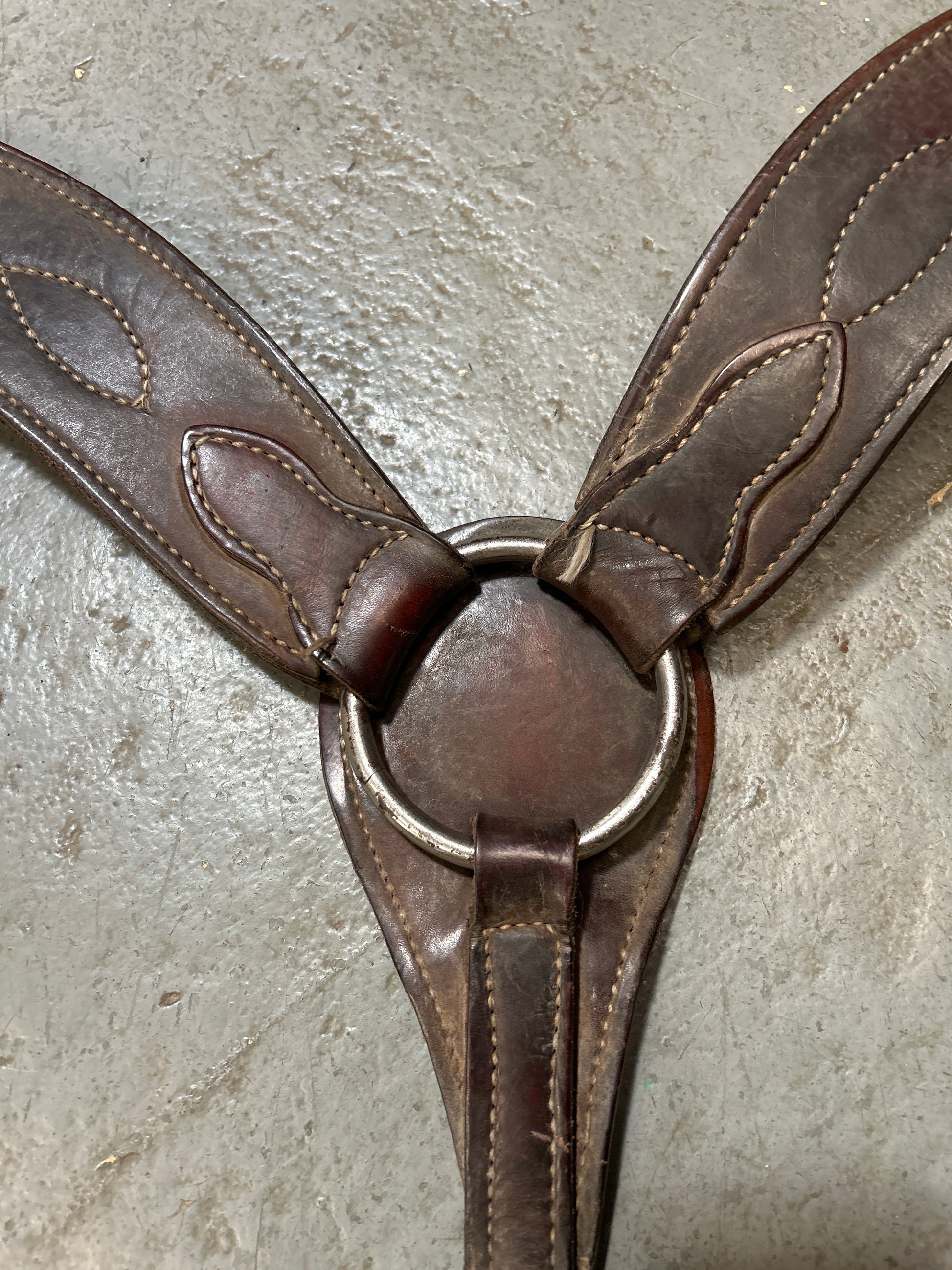 Roper Breast Collar Dark Brown-Western Tack-Consignment-Evolution Equestrian Co.