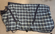 Supra Poly Cotton Blue Plaid Sheet 82"