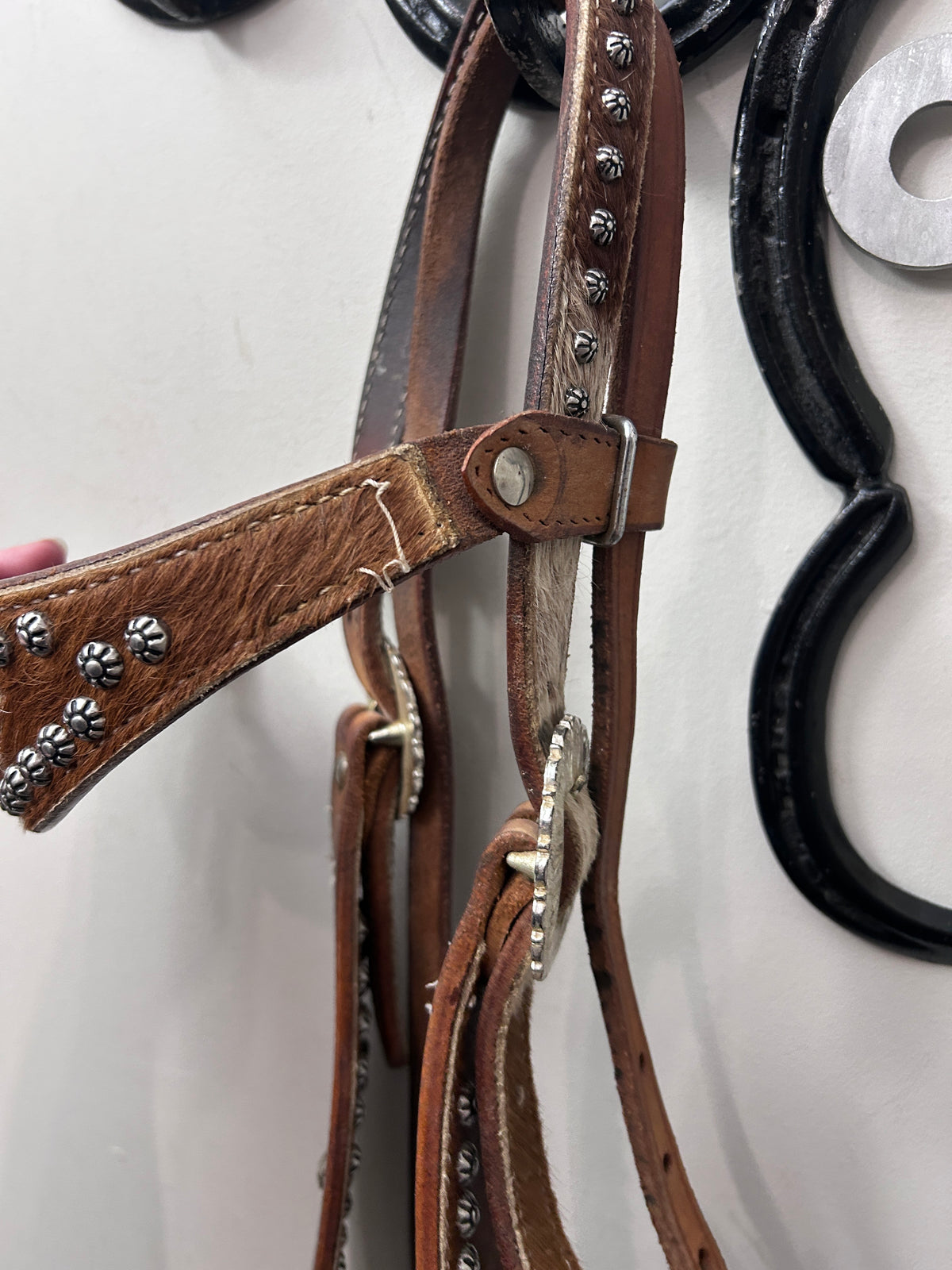 Cowhide Western Headstall