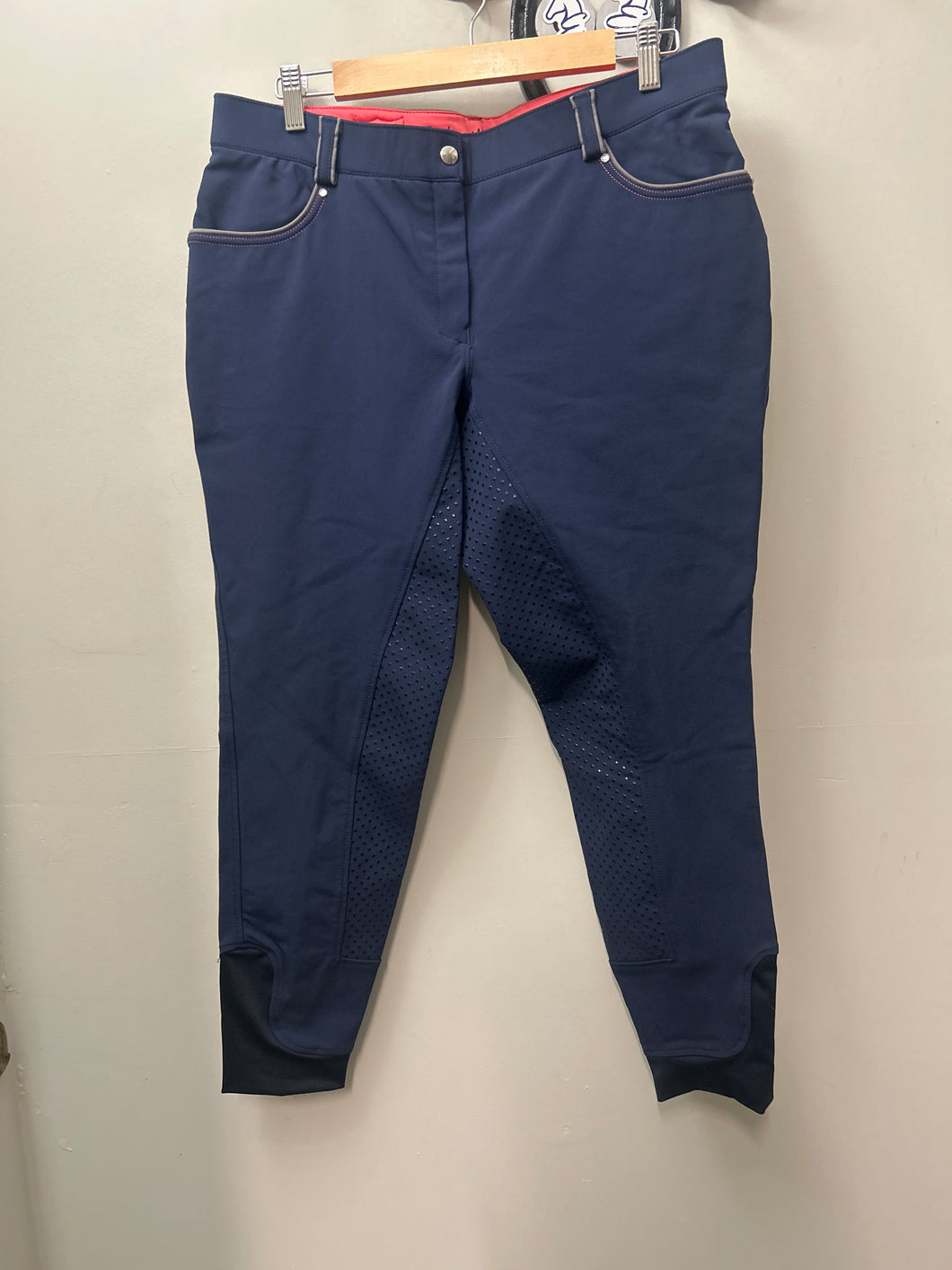 HKM Navy Full Seat Breeches 32