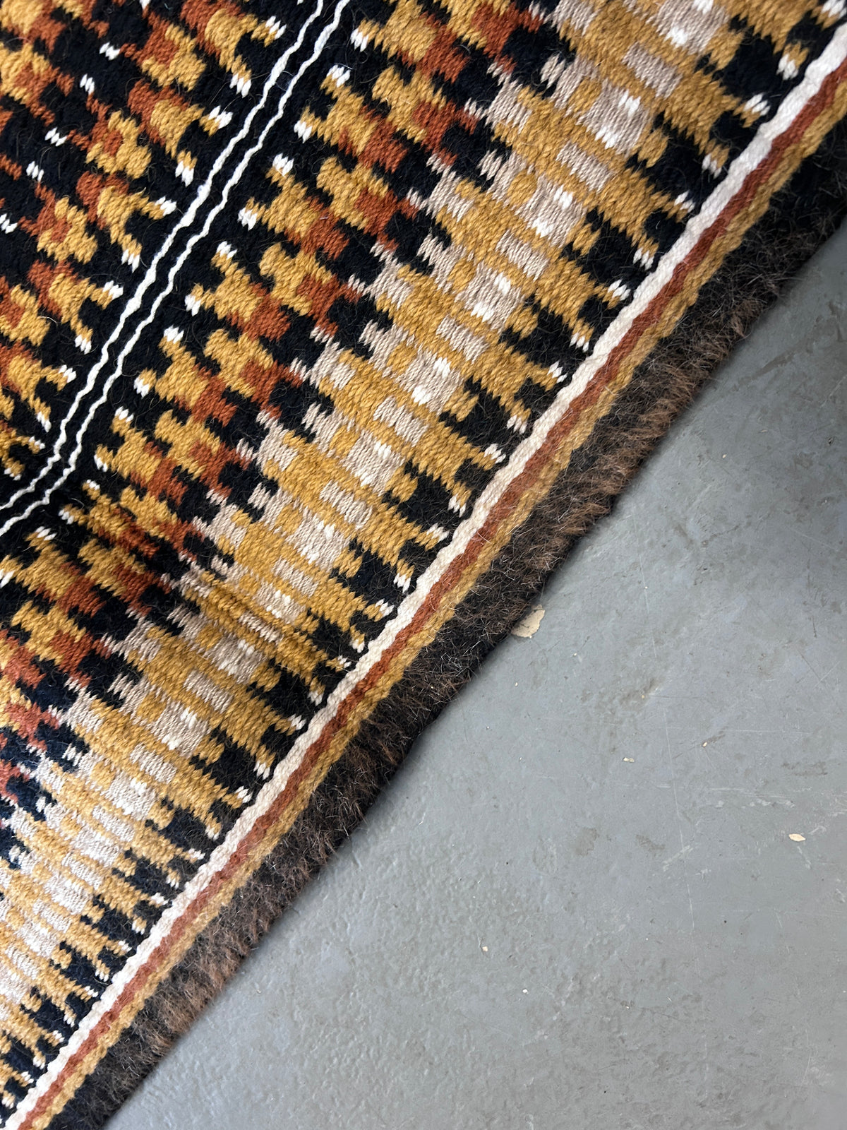 Sunburst Custom Western Saddle Blanket Copper/Black