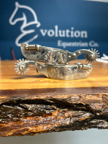 FG Rock Grinder Western Show Spurs-Spurs-Consignment-Evolution Equestrian Co.