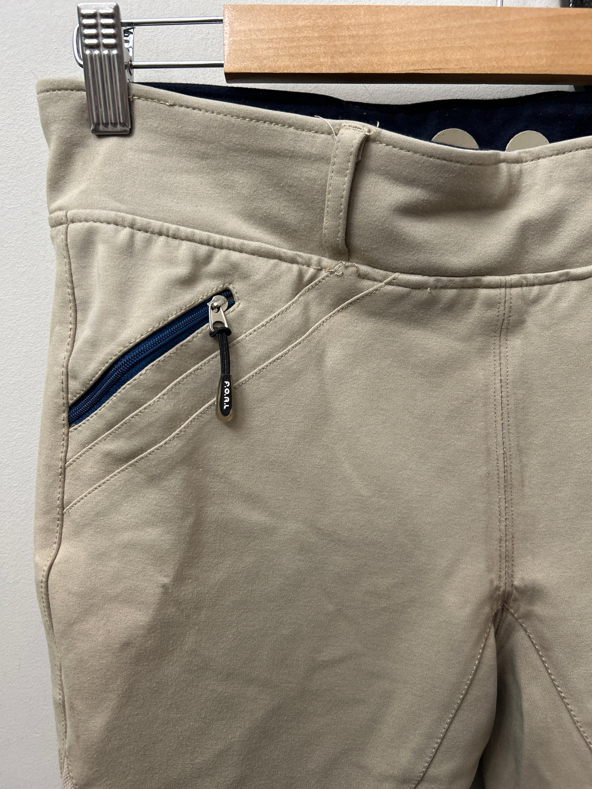 FOAL Tan Pull On Breeches Large