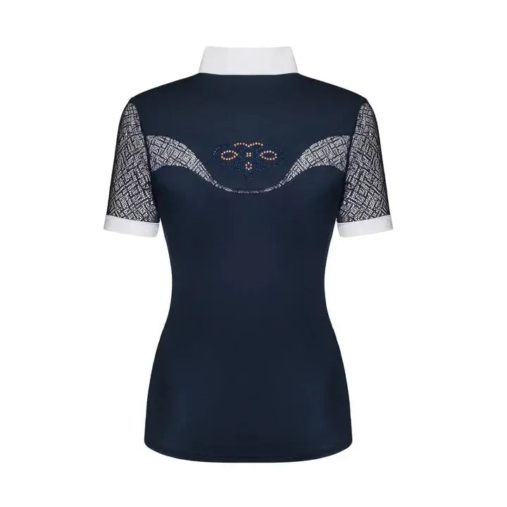 FairPlay Navy Show Shirt XXL-Riding Shirts-Consignment-Evolution Equestrian Co.