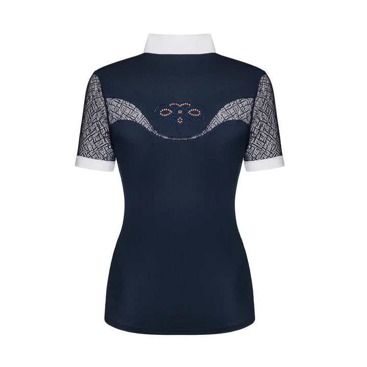 FairPlay Navy Show Shirt XXL-Riding Shirts-Consignment-Evolution Equestrian Co.