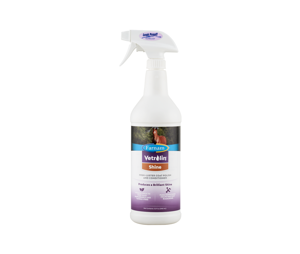 Farnam Vertolin Shine Coat Polish-Horse Grooming-Canadian Centurion Supply-Spray - 946ml-Evolution Equestrian Co.