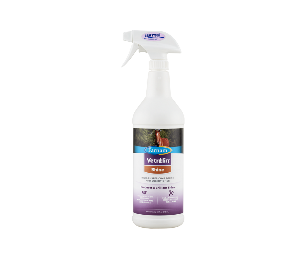 Farnam Vertolin Shine Coat Polish-Horse Grooming-Canadian Centurion Supply-Spray - 946ml-Evolution Equestrian Co.