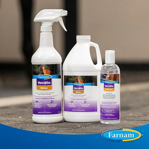 Farnam Vertolin Shine Coat Polish-Horse Grooming-Canadian Centurion Supply-Spray - 946ml-Evolution Equestrian Co.