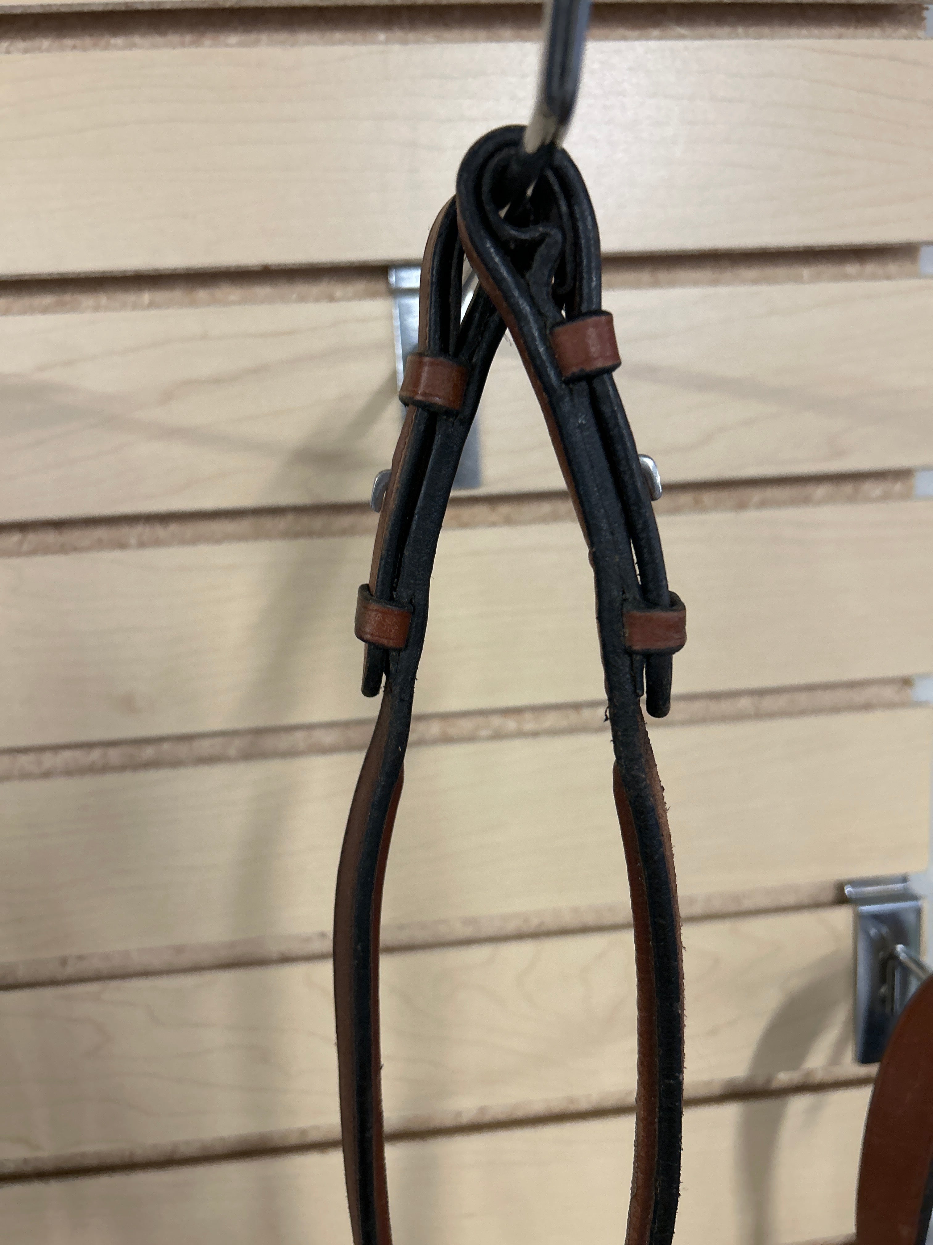 Figure 8 Bridle with Rubber Reins-English Bridle-Consignment-Evolution Equestrian Co.