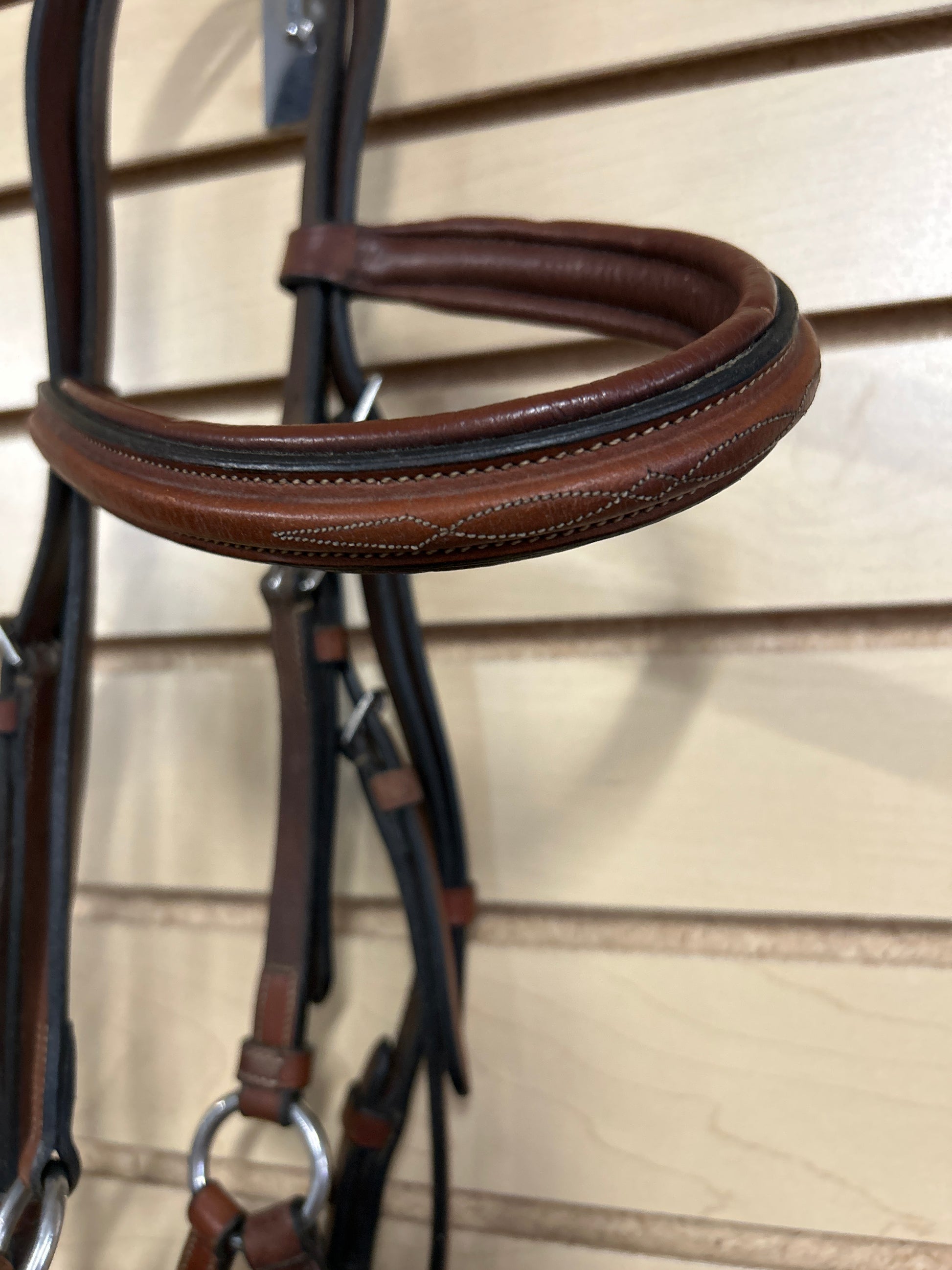 Figure 8 Bridle with Rubber Reins-English Bridle-Consignment-Evolution Equestrian Co.