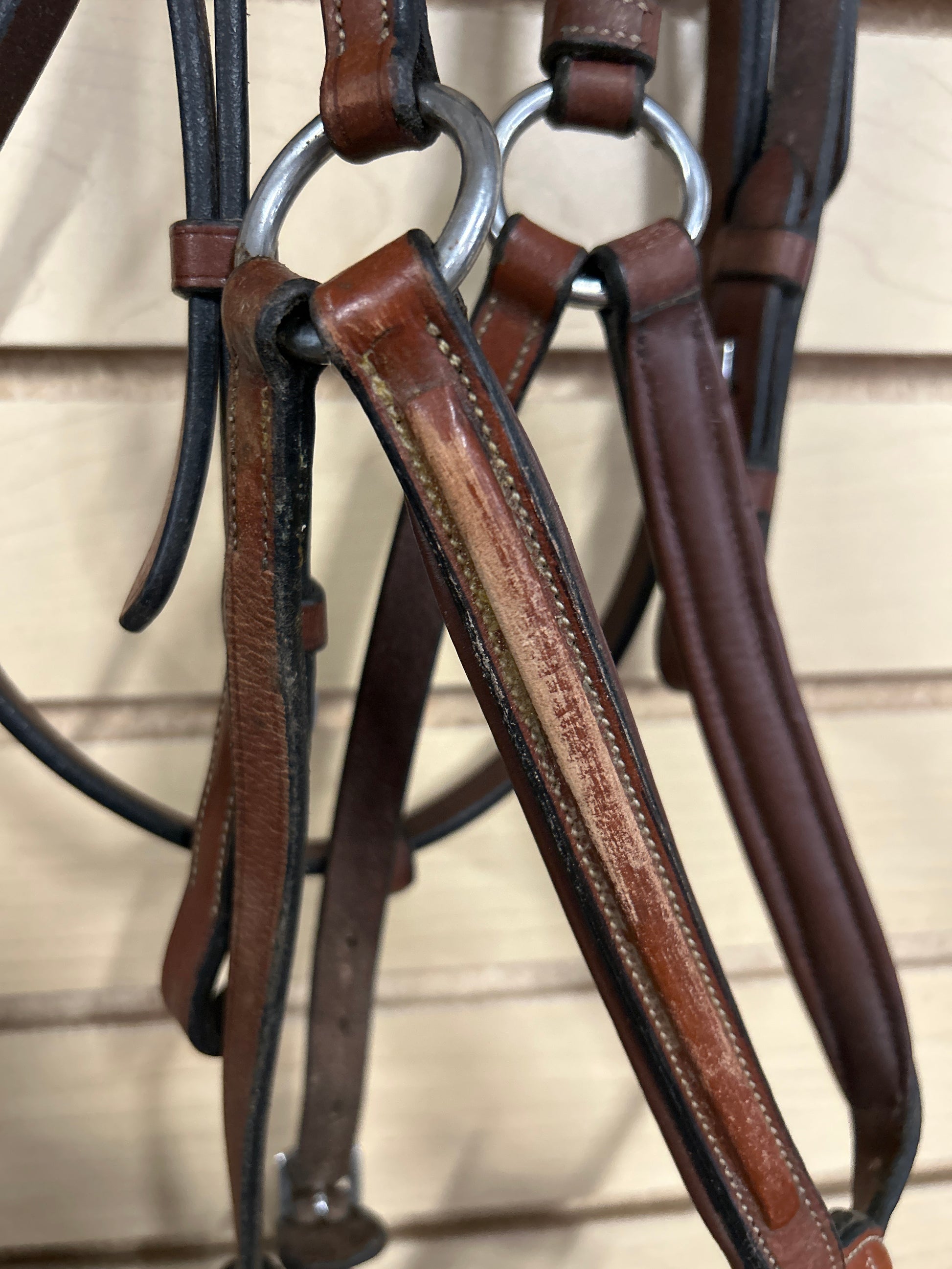 Figure 8 Bridle with Rubber Reins-English Bridle-Consignment-Evolution Equestrian Co.