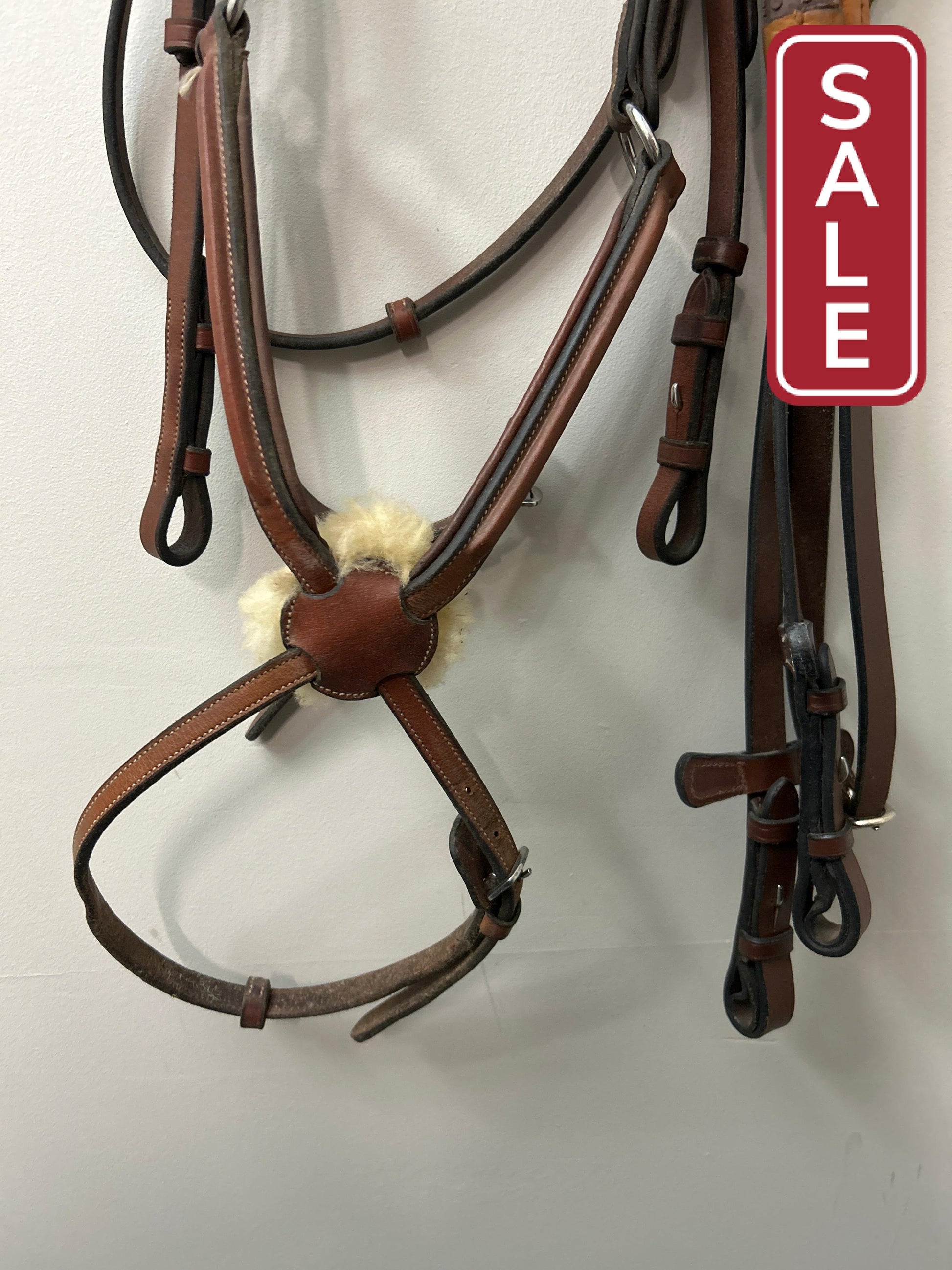 Figure 8 Bridle with Rubber Reins Cob-Bridle-Consignment-Evolution Equestrian Co.