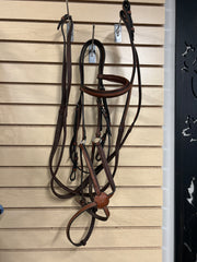 Figure 8 Bridle with Rubber Reins-English Bridle-Consignment-Evolution Equestrian Co.