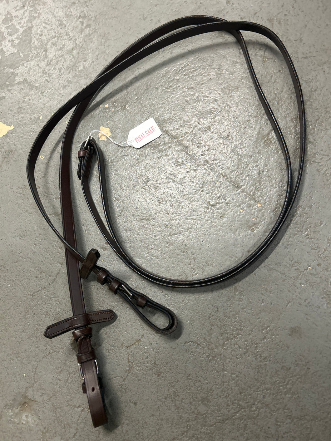 Flat Leather English Reins-English Reins-Consignment-Evolution Equestrian Co.