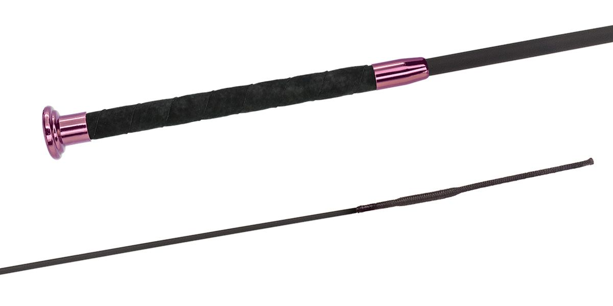 Fleck Silk Touch Pink Premium Dressage Whip-Whip-Can Pro Equestrian Supply-120 cm / 48"-Evolution Equestrian Co.