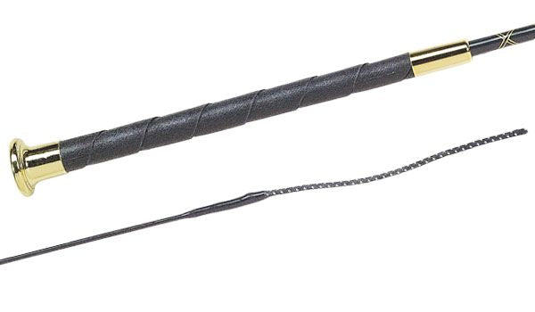 Fleck Fiberglass Lacquered Dressage Whip
