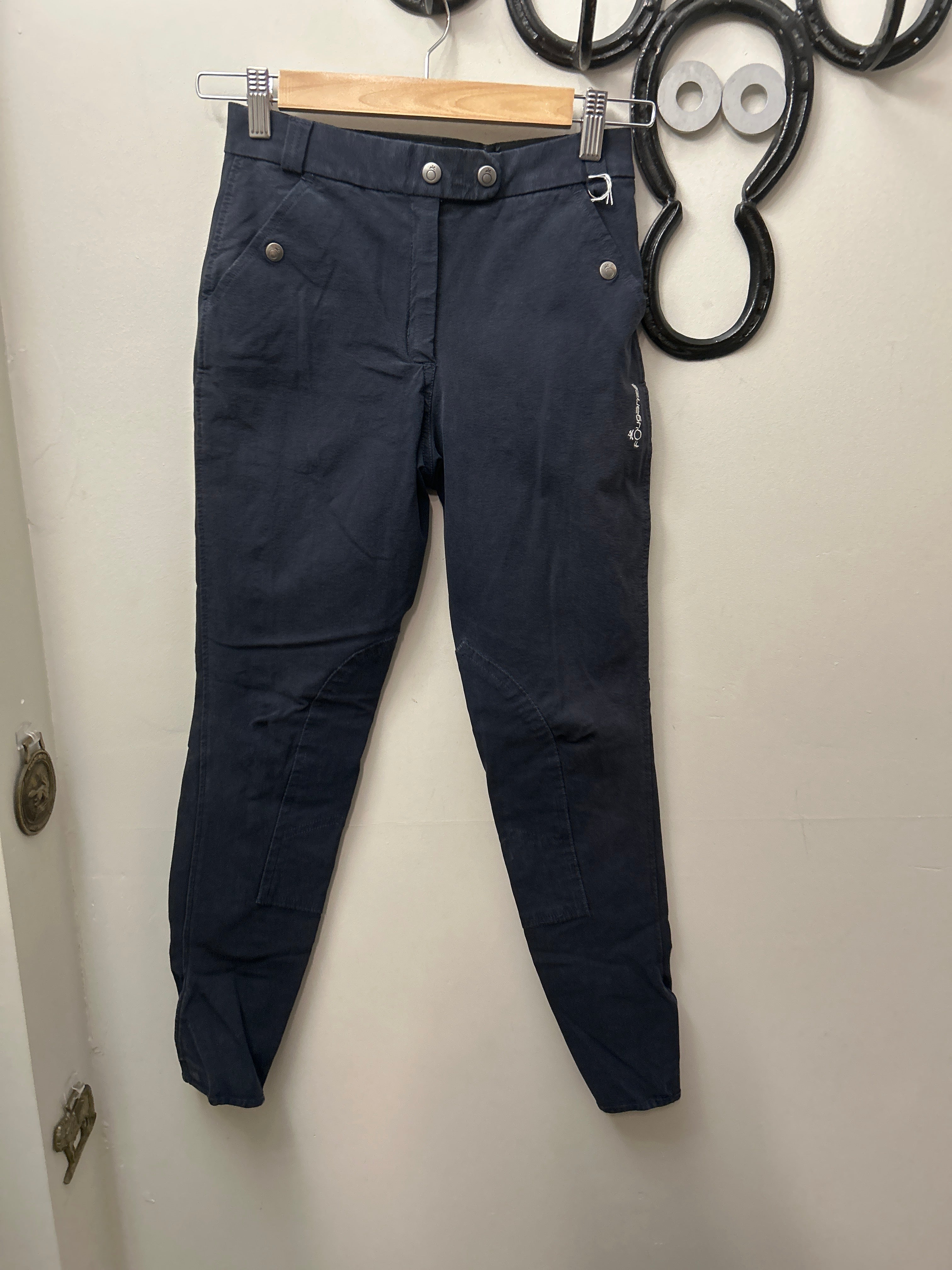 Fouganza Breeches Navy XXS-Apparel-Consignment-Evolution Equestrian Co.