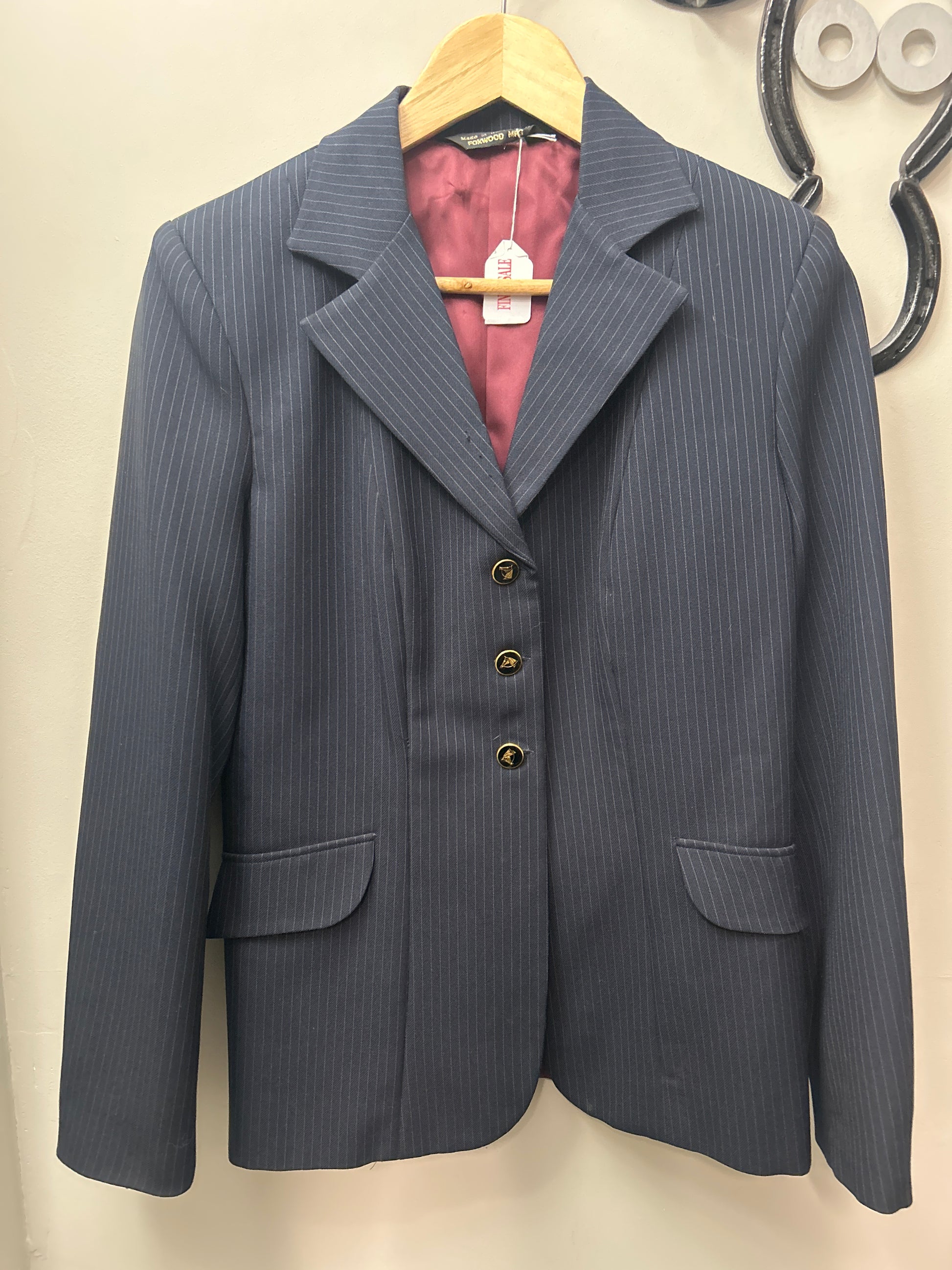 Foxwood Navy Show Jacket 14-Show Jacket-Consignment-Evolution Equestrian Co.