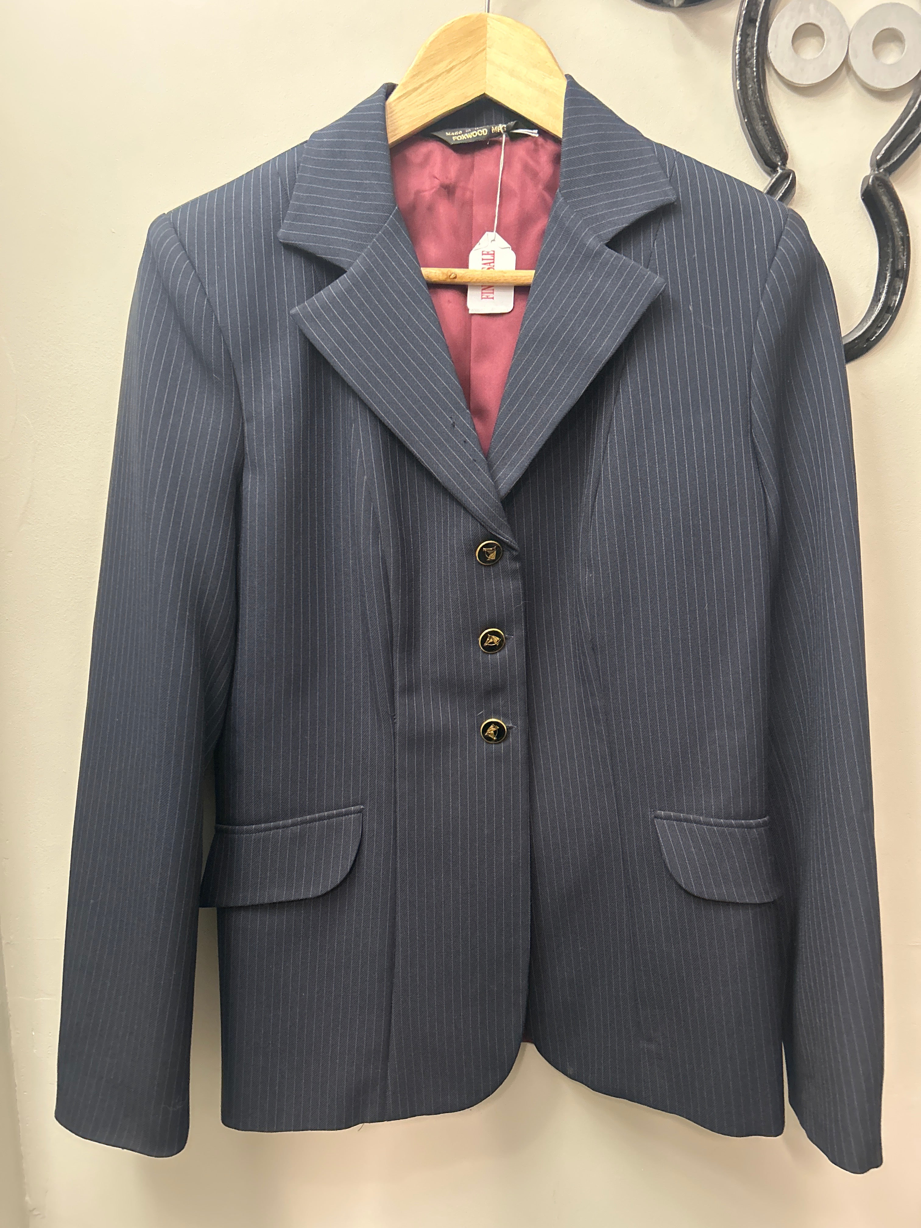 Foxwood Navy Show Jacket 14-Show Jacket-Consignment-Evolution Equestrian Co.