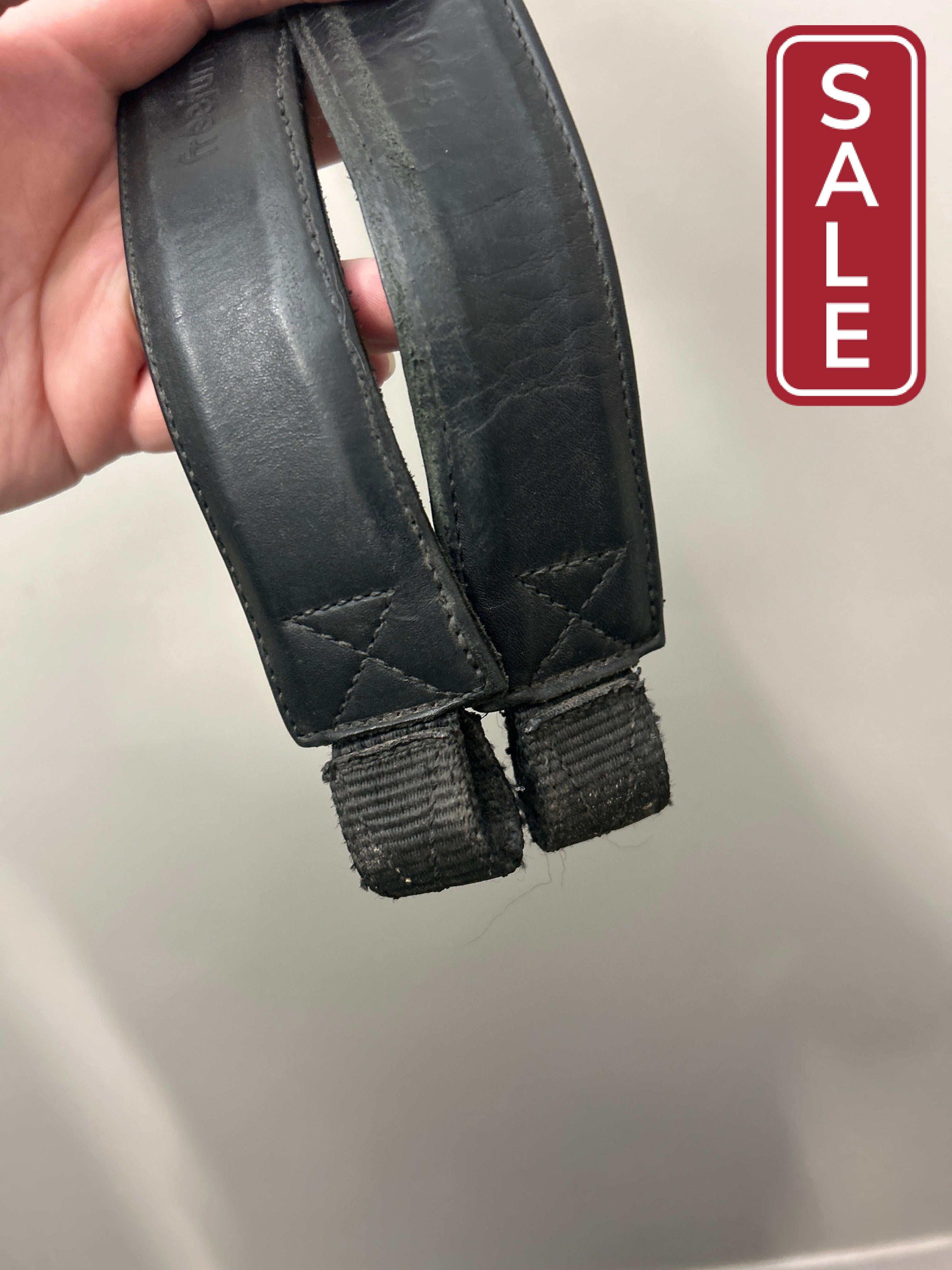Free Jump Stirrup Leathers Black-English Accessories-Consignment-Evolution Equestrian Co.