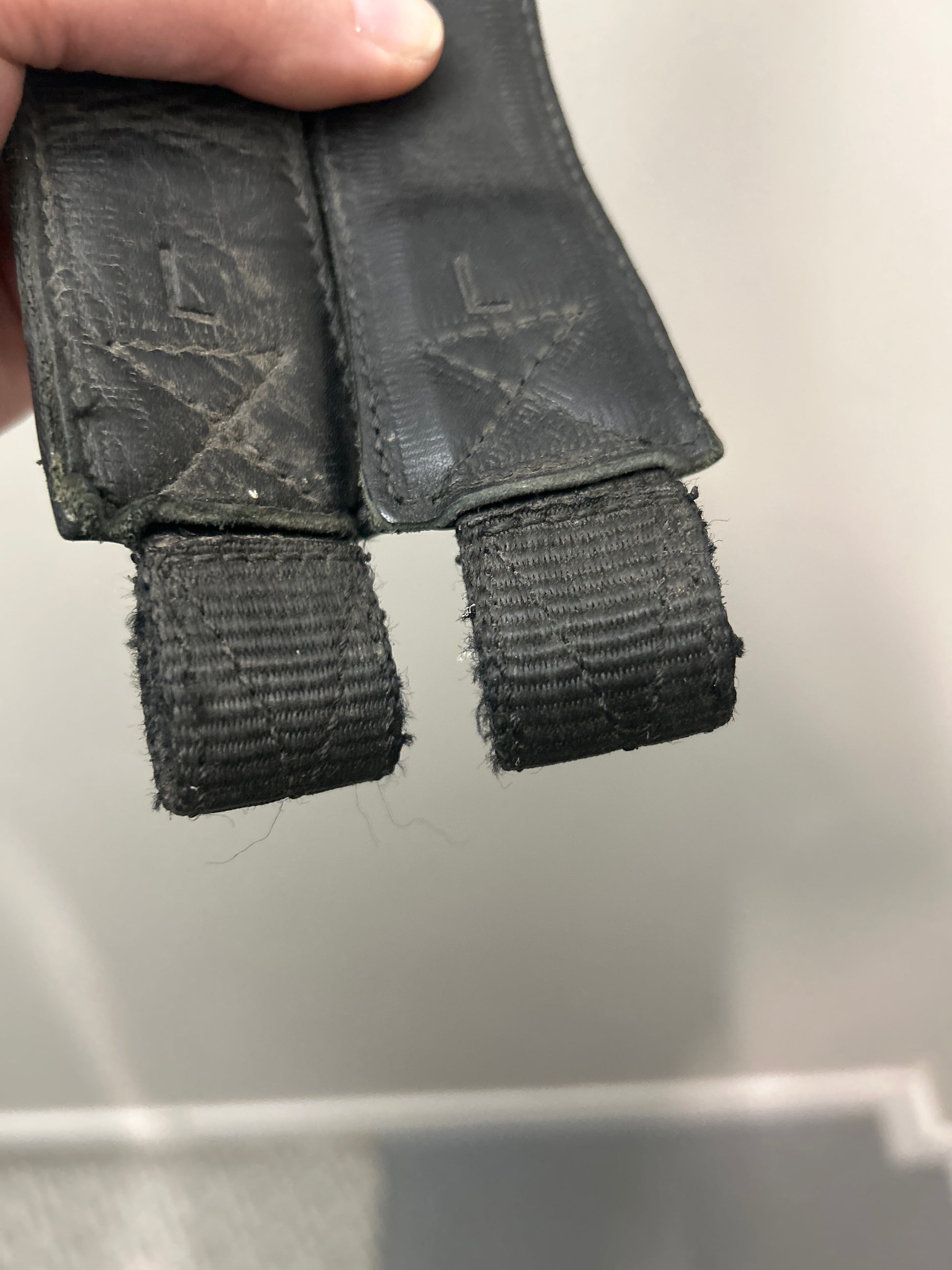 Free Jump Stirrup Leathers Black-English Accessories-Consignment-Evolution Equestrian Co.