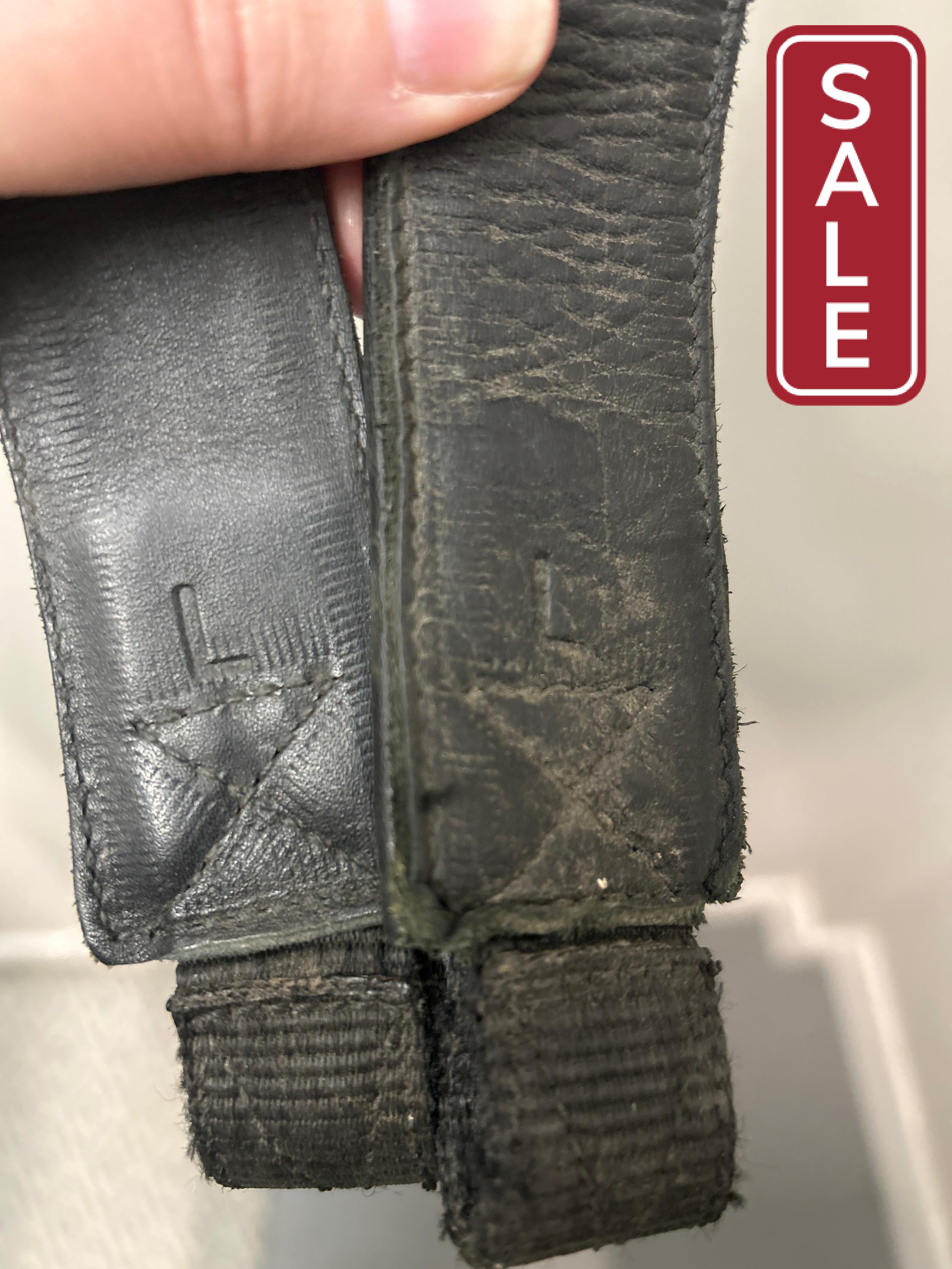 Free Jump Stirrup Leathers Black-English Accessories-Consignment-Evolution Equestrian Co.