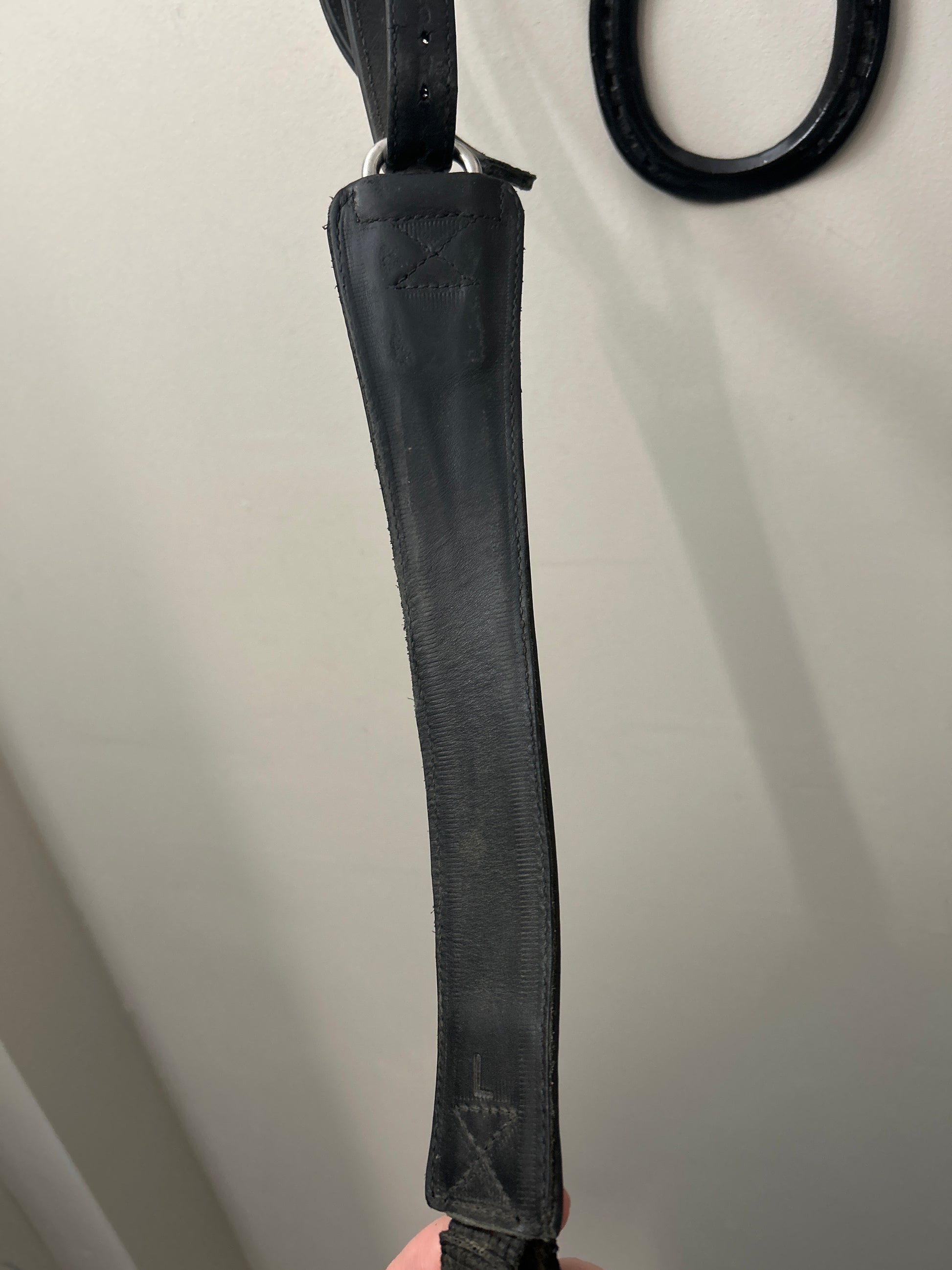 Free Jump Stirrup Leathers Black-English Accessories-Consignment-Evolution Equestrian Co.