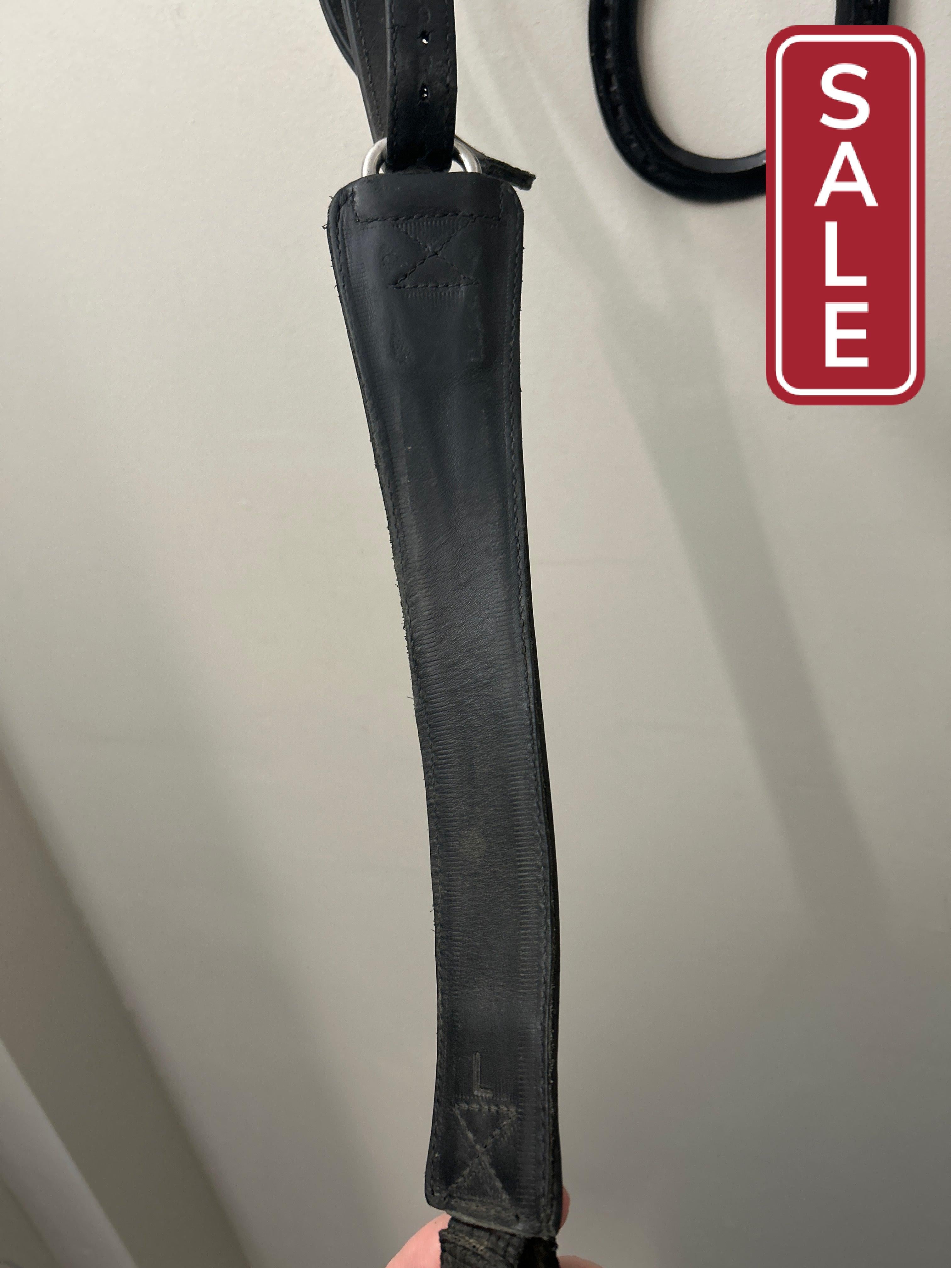 Free Jump Stirrup Leathers Black-English Accessories-Consignment-Evolution Equestrian Co.