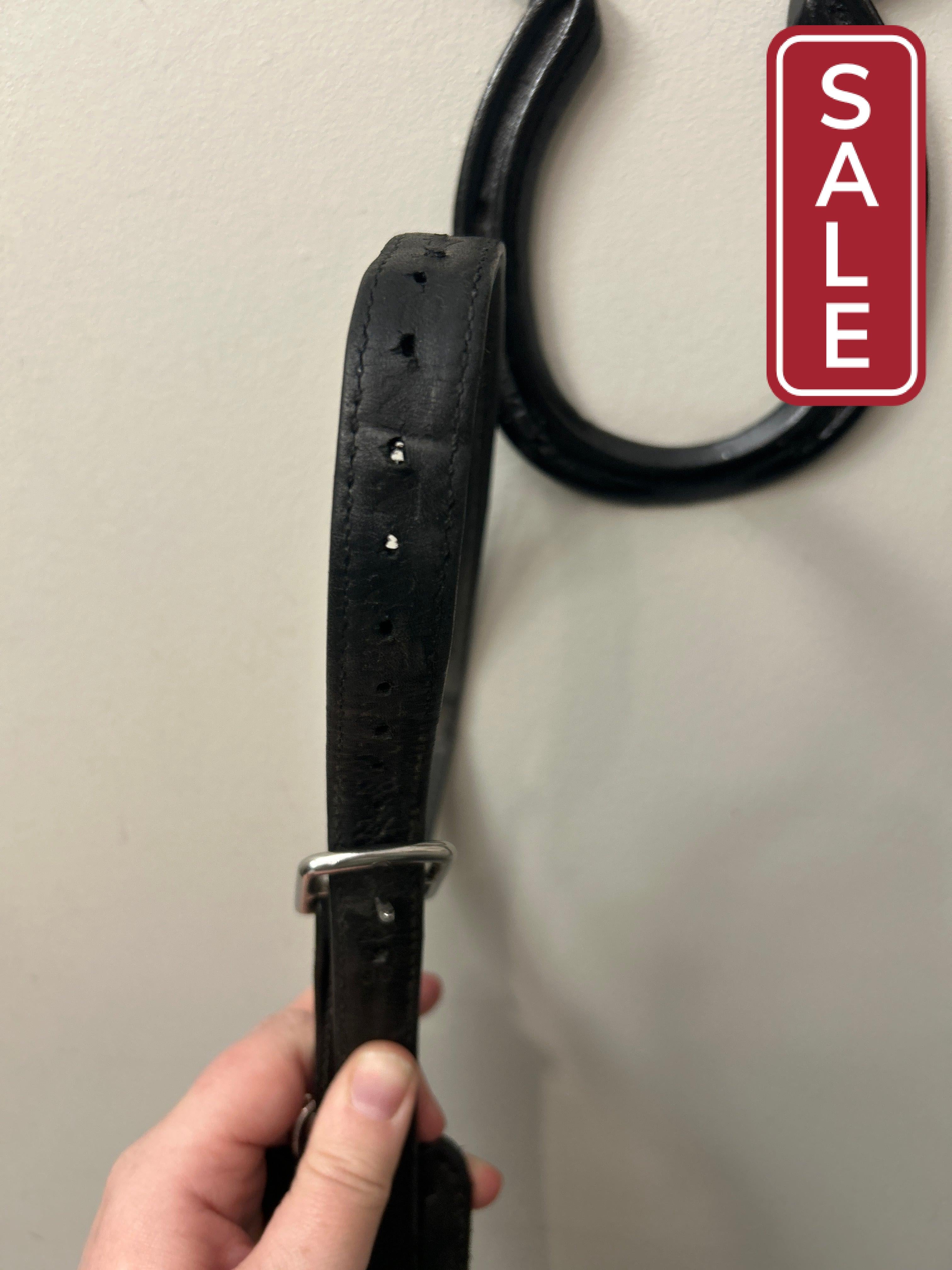 Free Jump Stirrup Leathers Black-English Accessories-Consignment-Evolution Equestrian Co.
